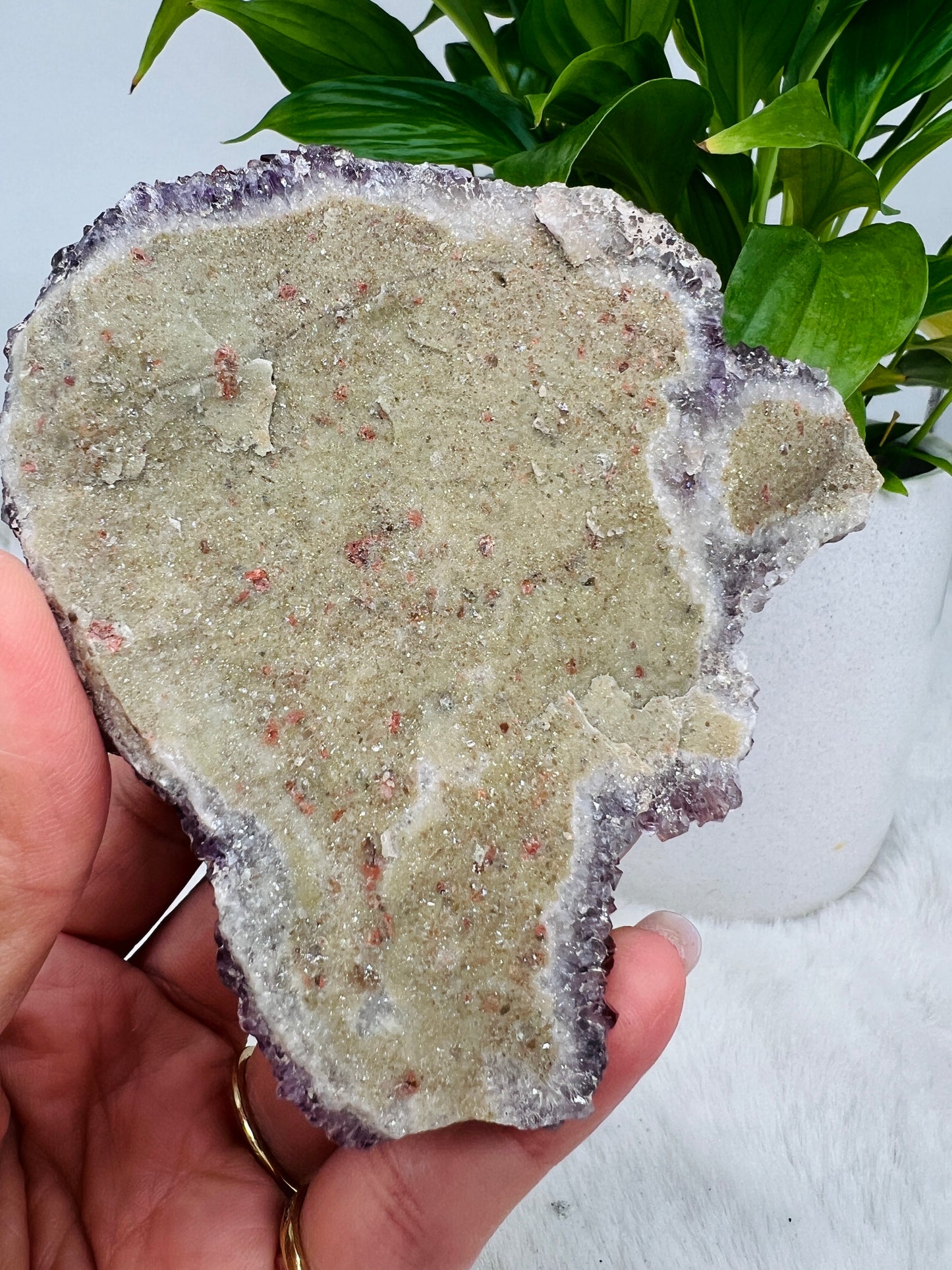 Thunder bay amethyst with hematite from Canada