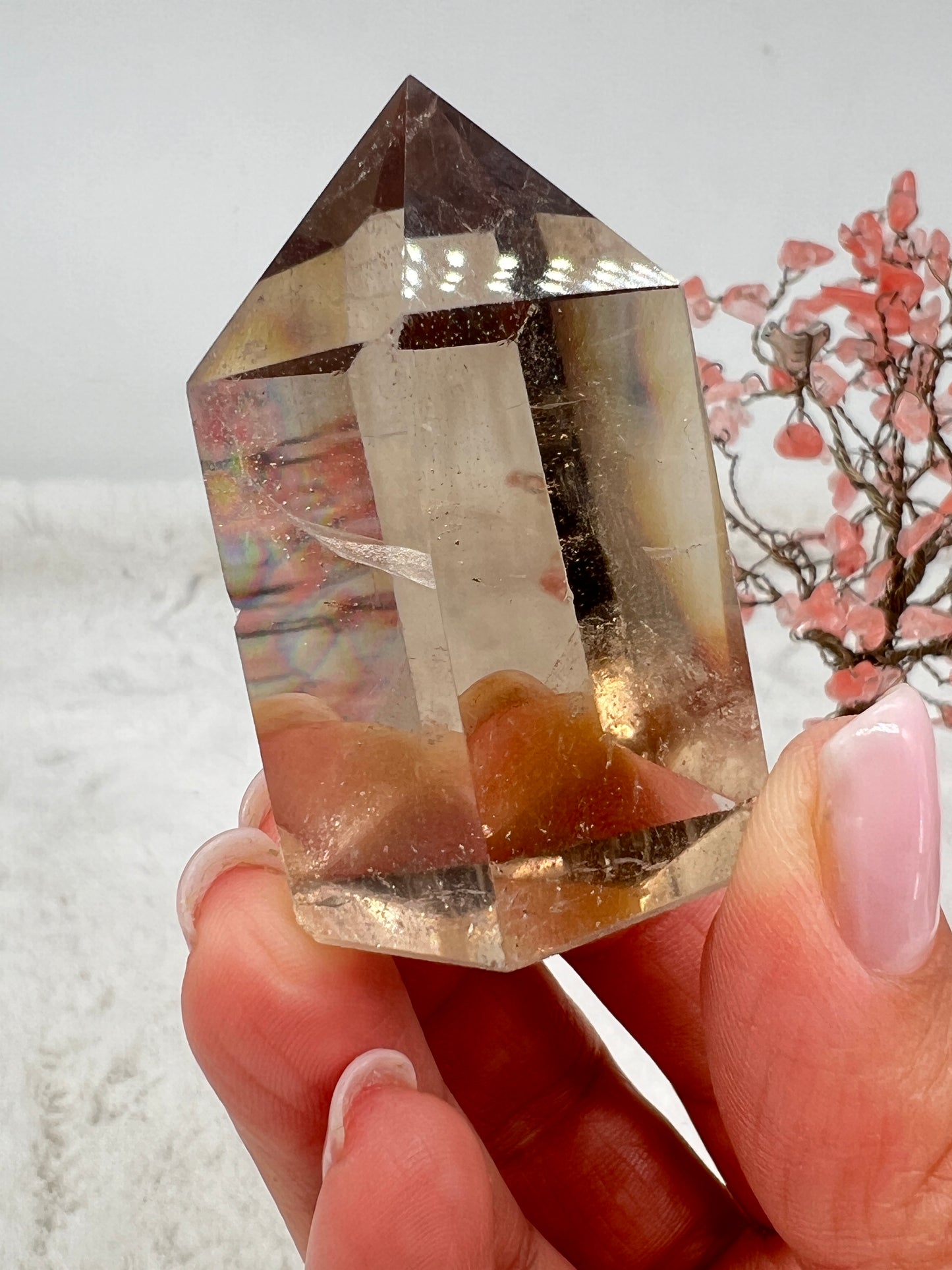 Smokey citrine point from Brazil