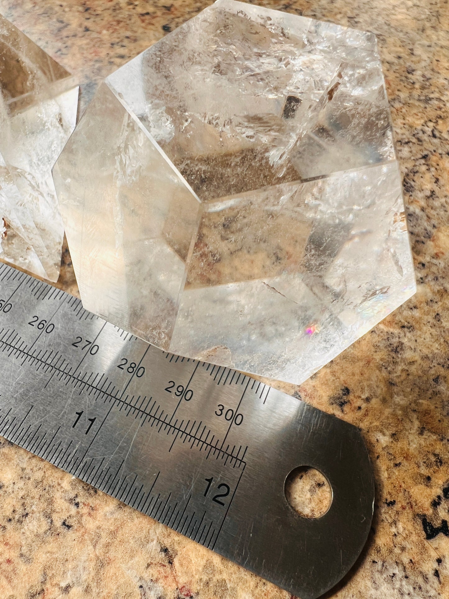 Clear Quartz Sacred Geometry Platonic Solid Set of 5