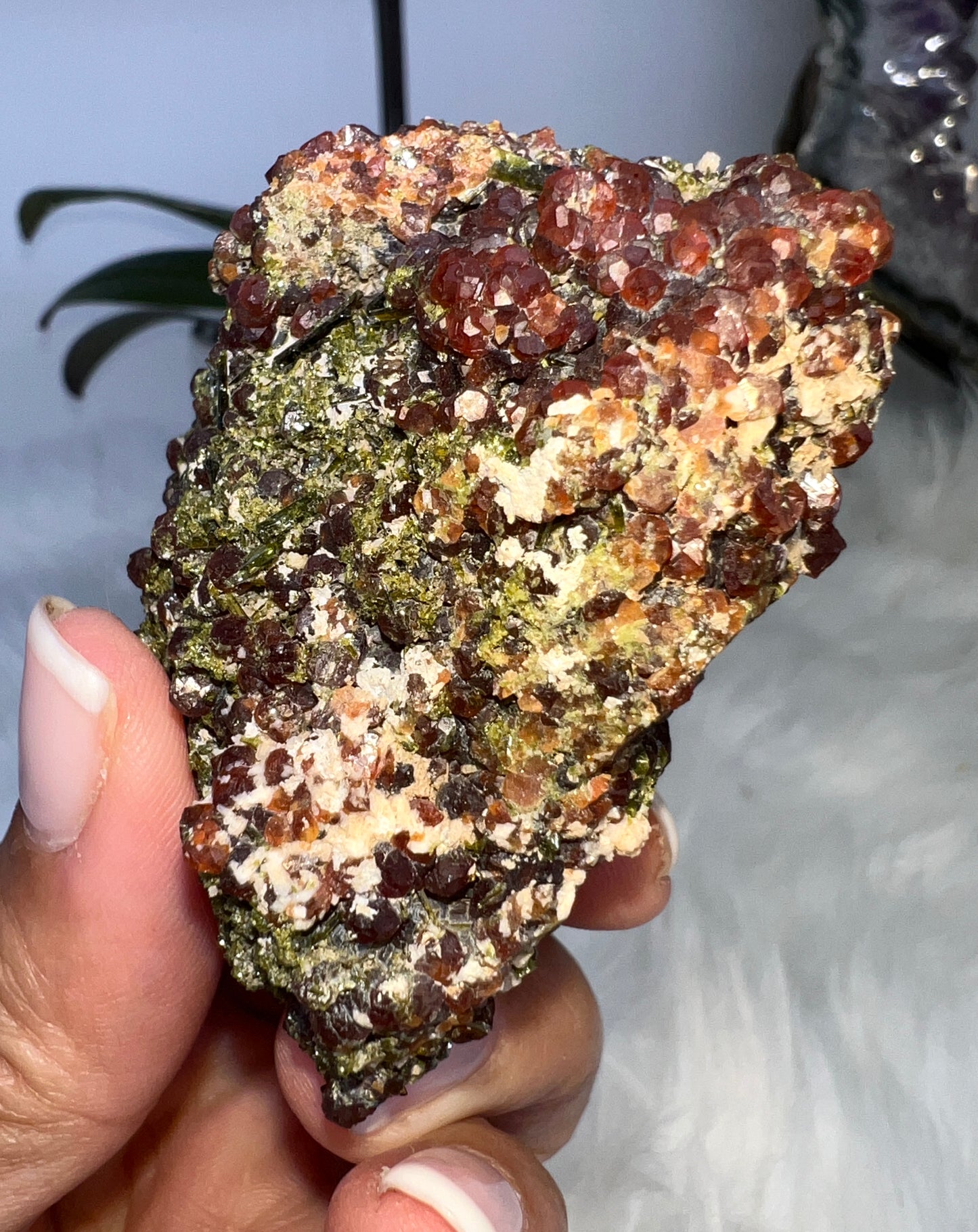 Spessartine Garnet and Epidote