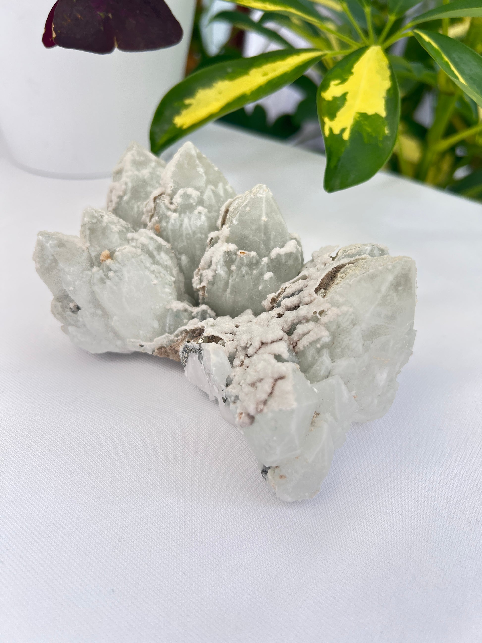 Chlorite Quartz, Pyrite and Calcite Cluster
