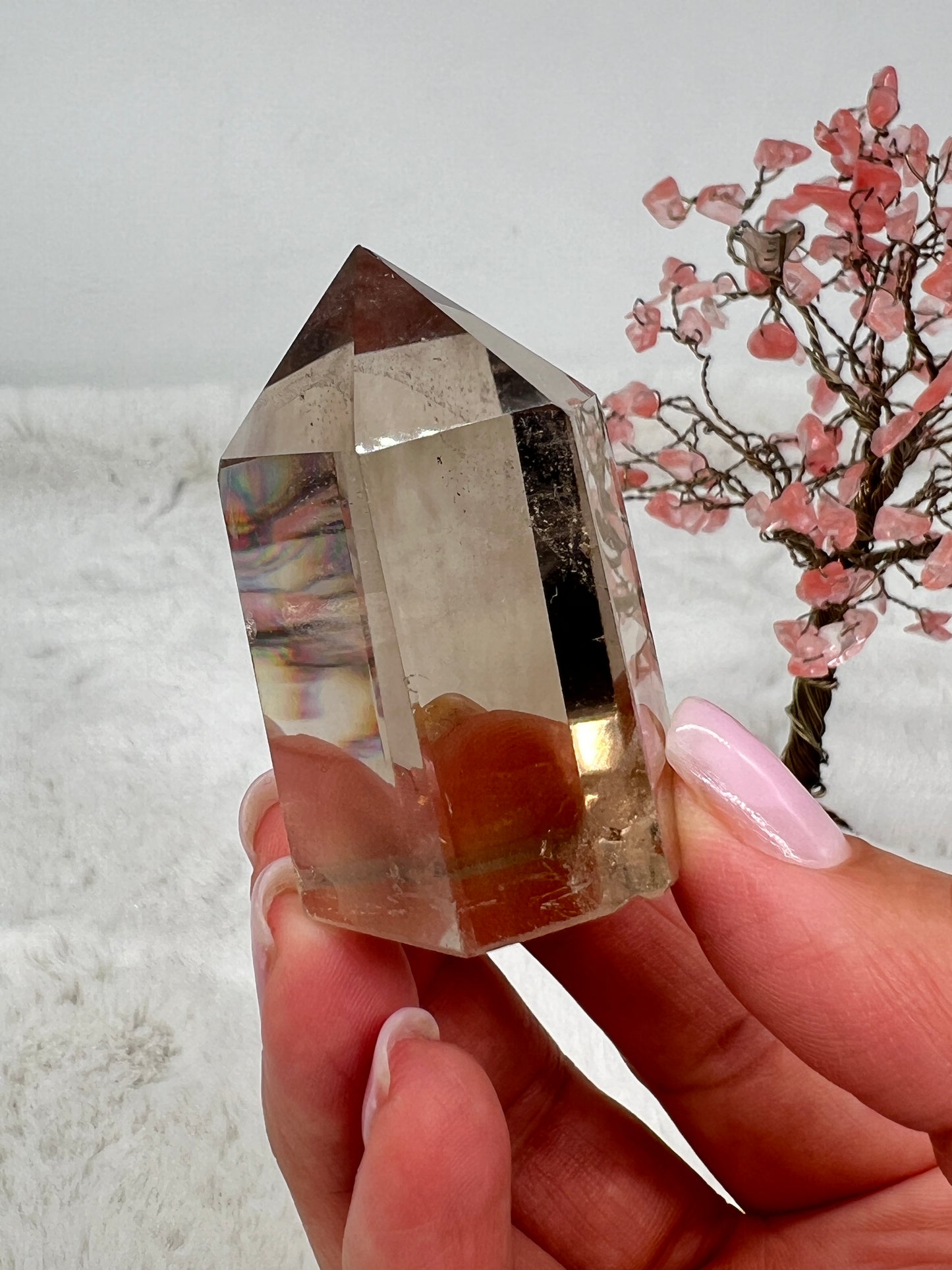 Natural Smokey Citrine Point