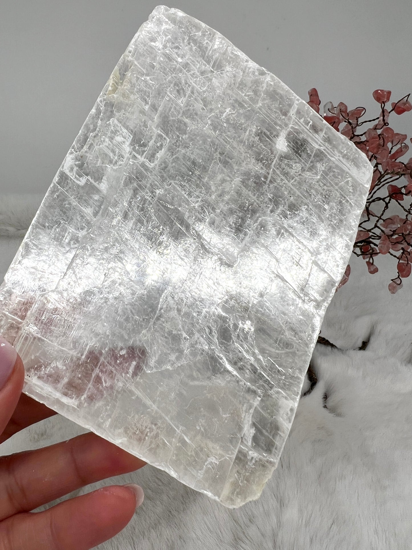 Natural Selenite Plate