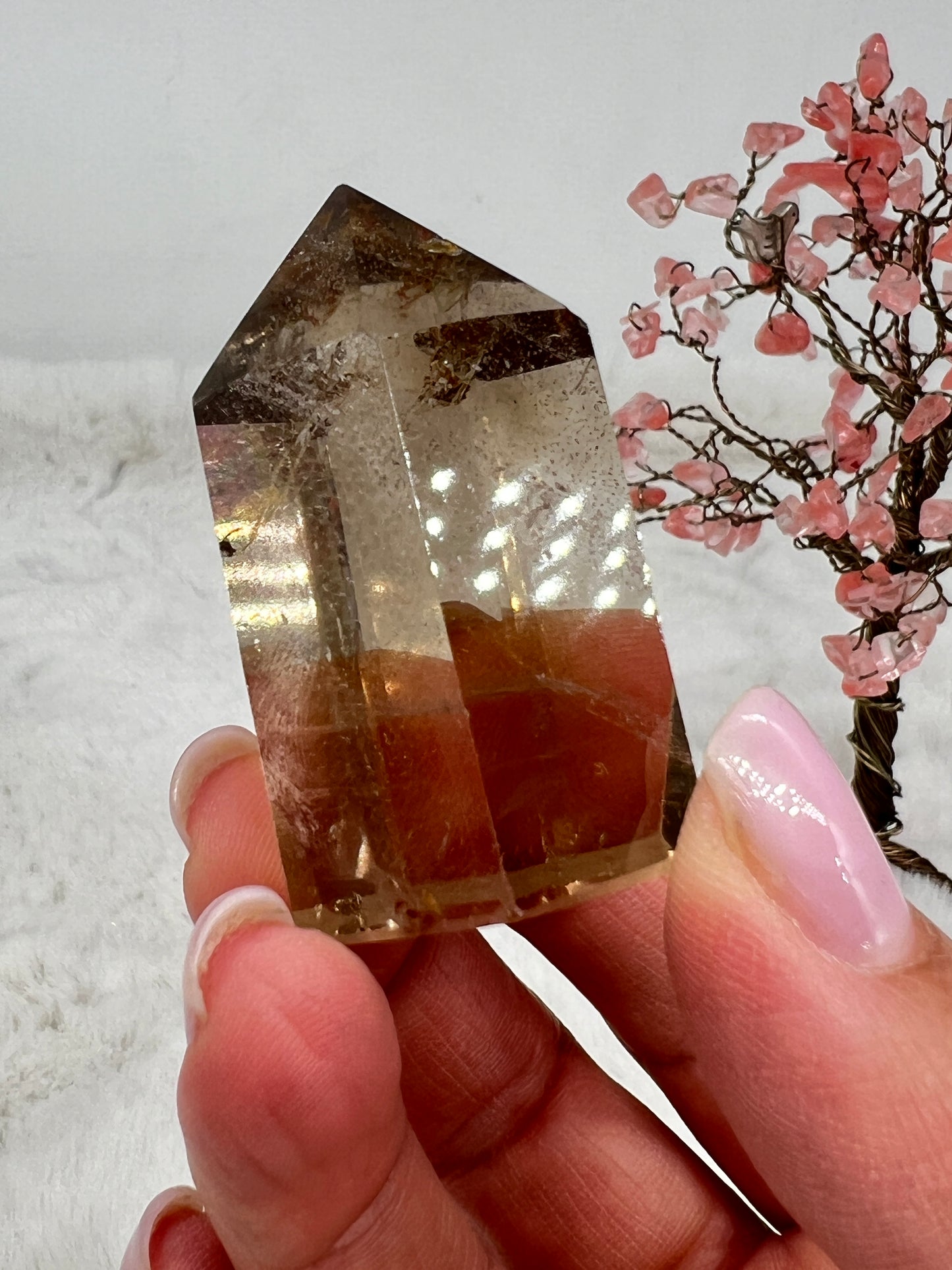 Natural Smokey Citrine Point