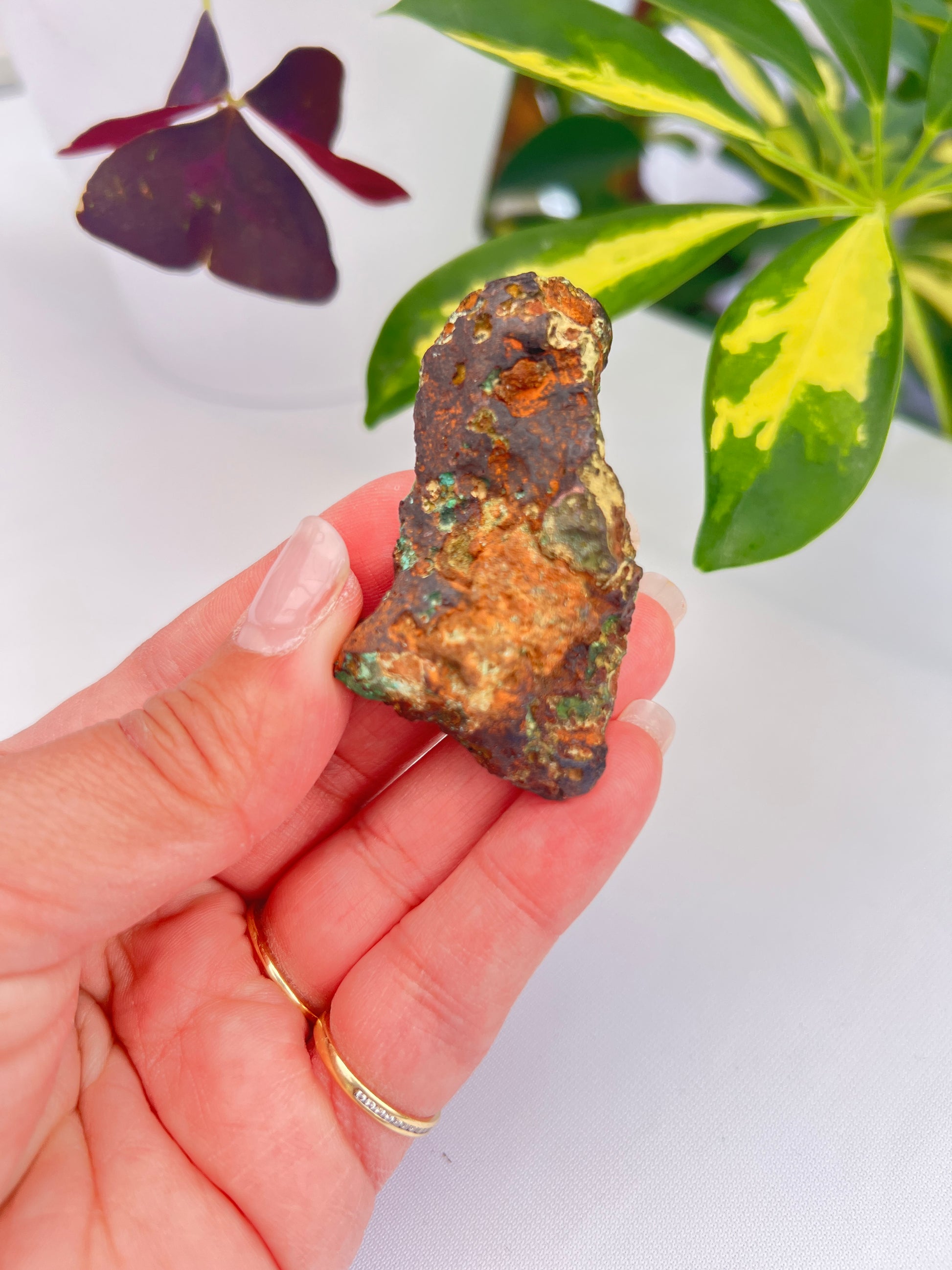 Part polished copper with cuprite from Michigan