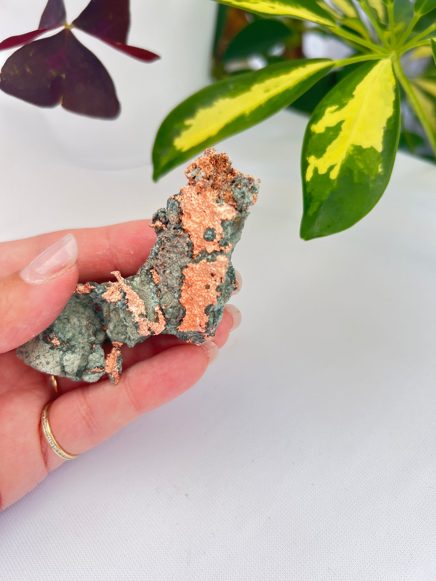 Natural copper in matrix from Michigan 