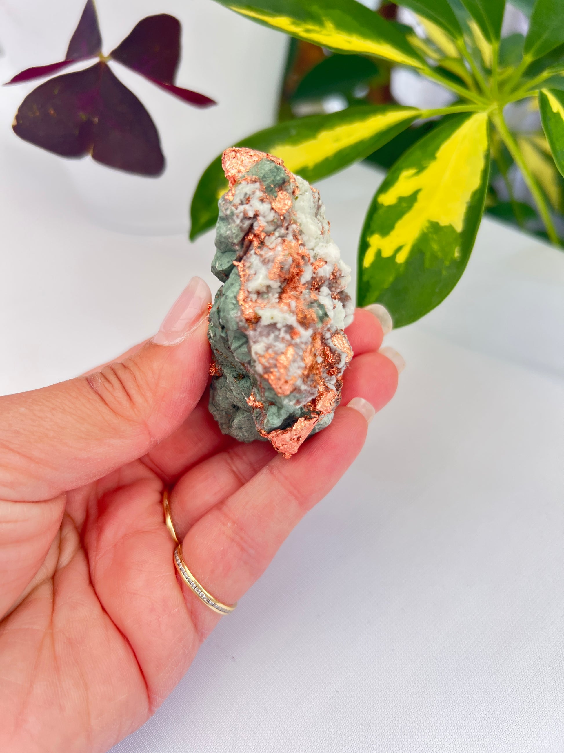 Natural copper in matrix from Michigan 