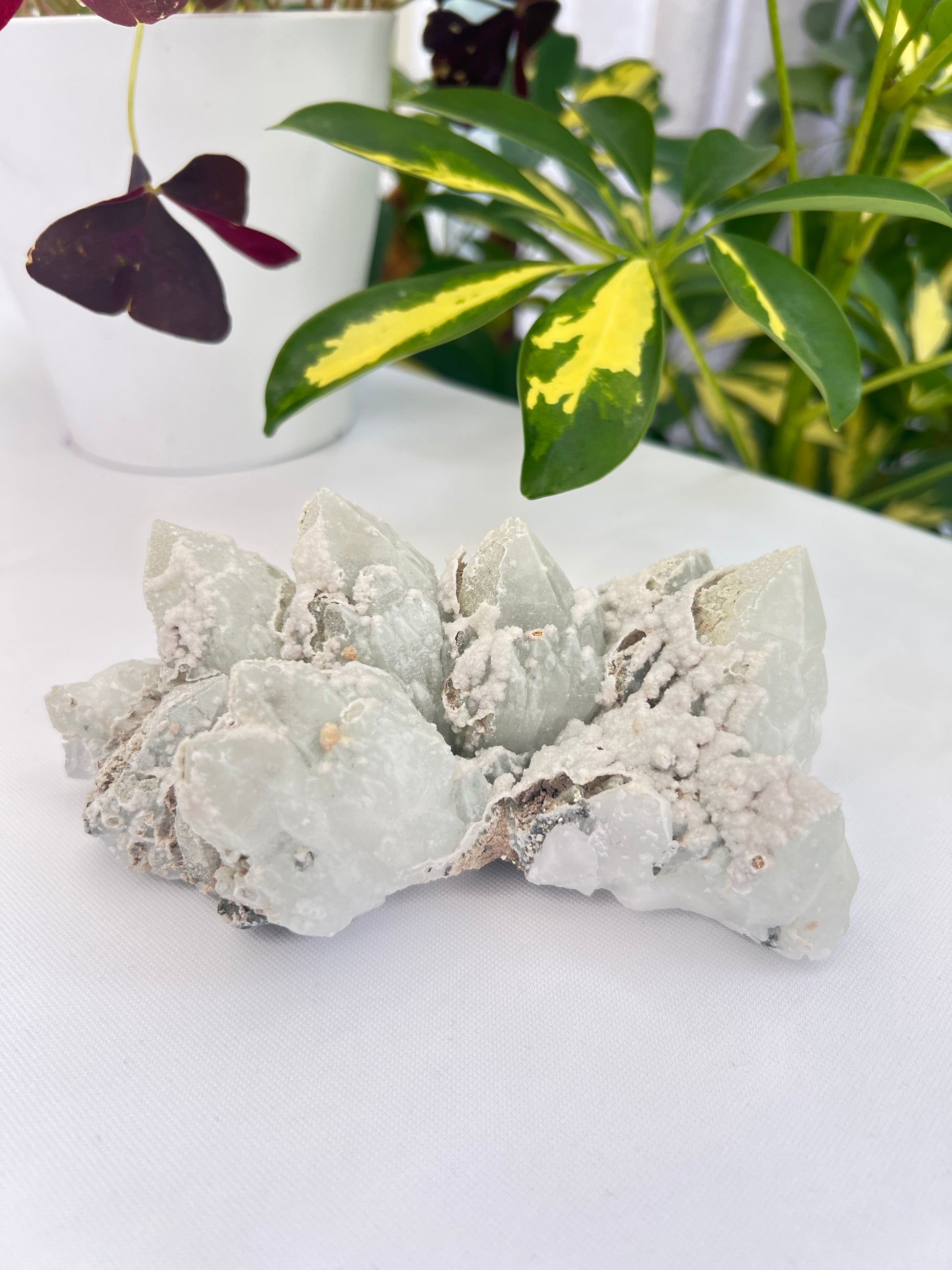 Chlorite Quartz, Pyrite and Calcite Cluster