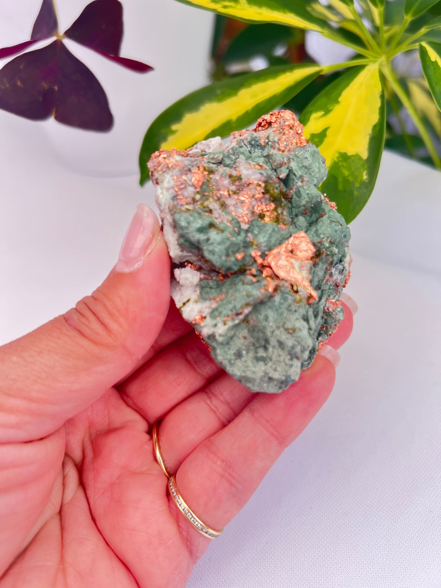 Natural copper in matrix from Michigan 