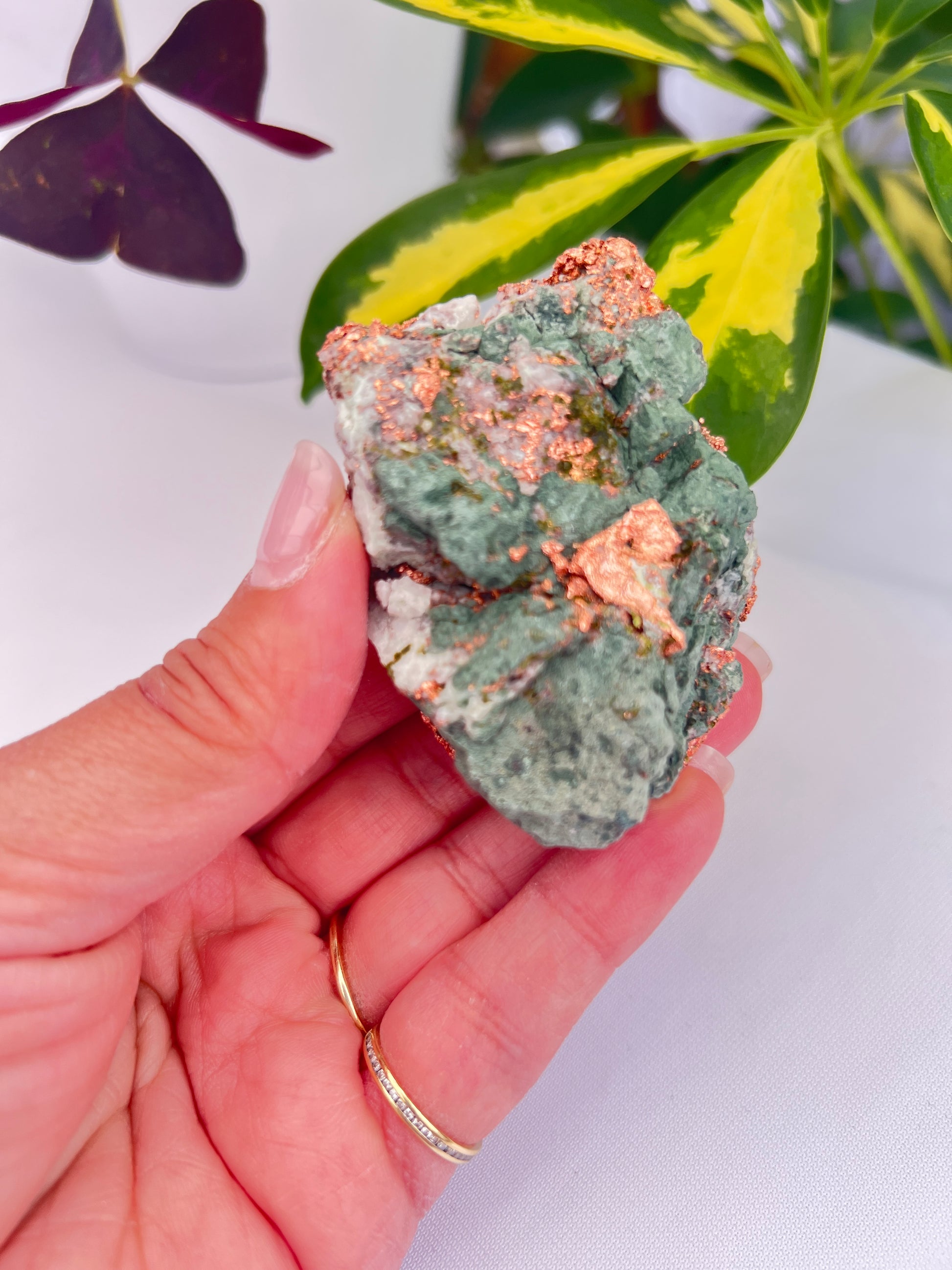 Natural copper in matrix from Michigan 