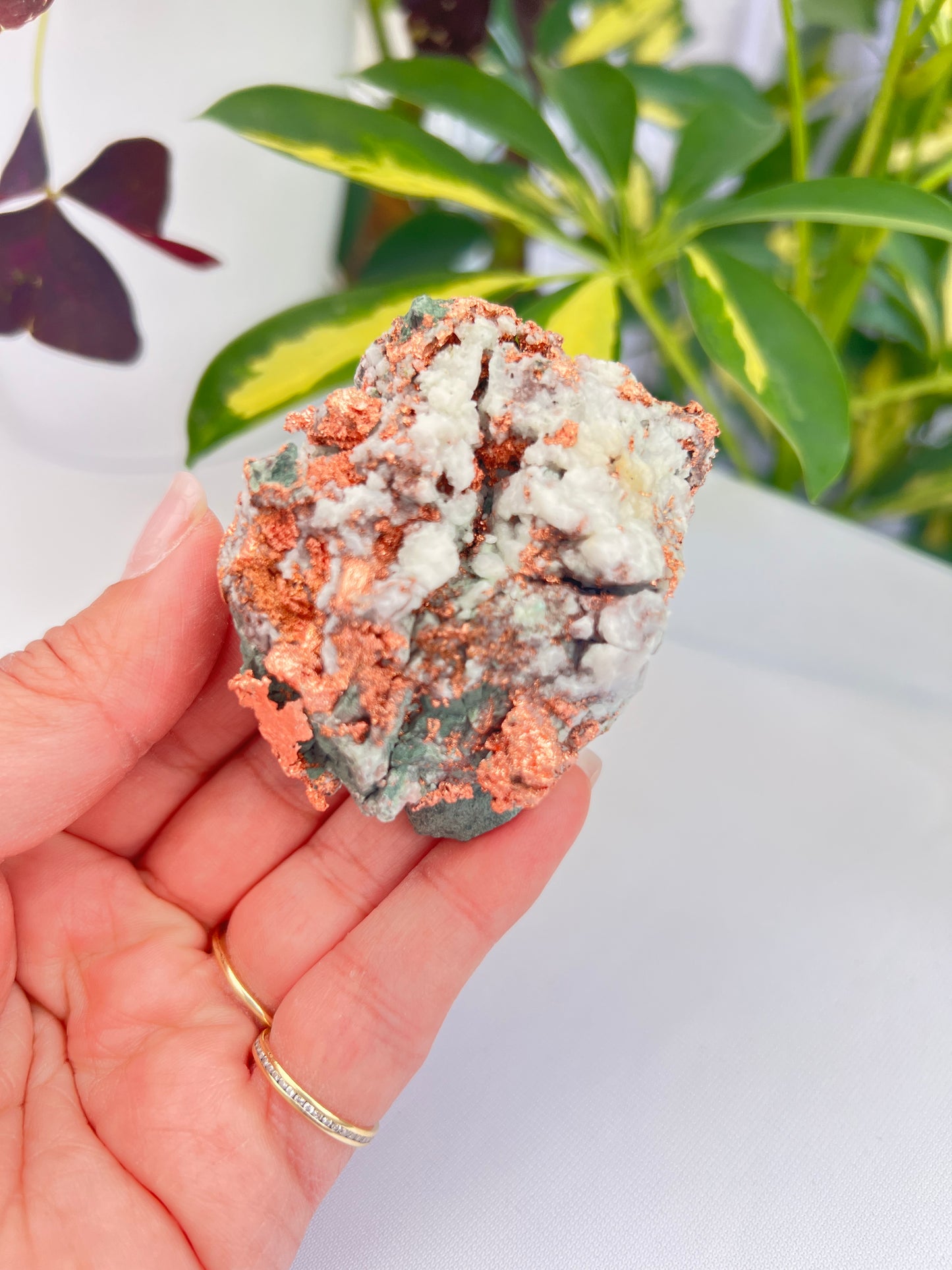 Natural copper in matrix from Michigan 