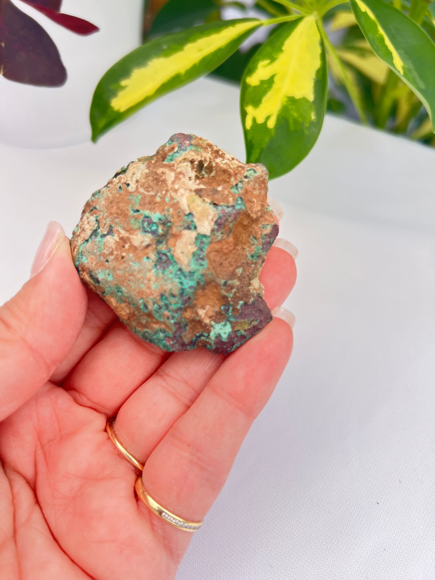 Part polished copper with cuprite from Michigan