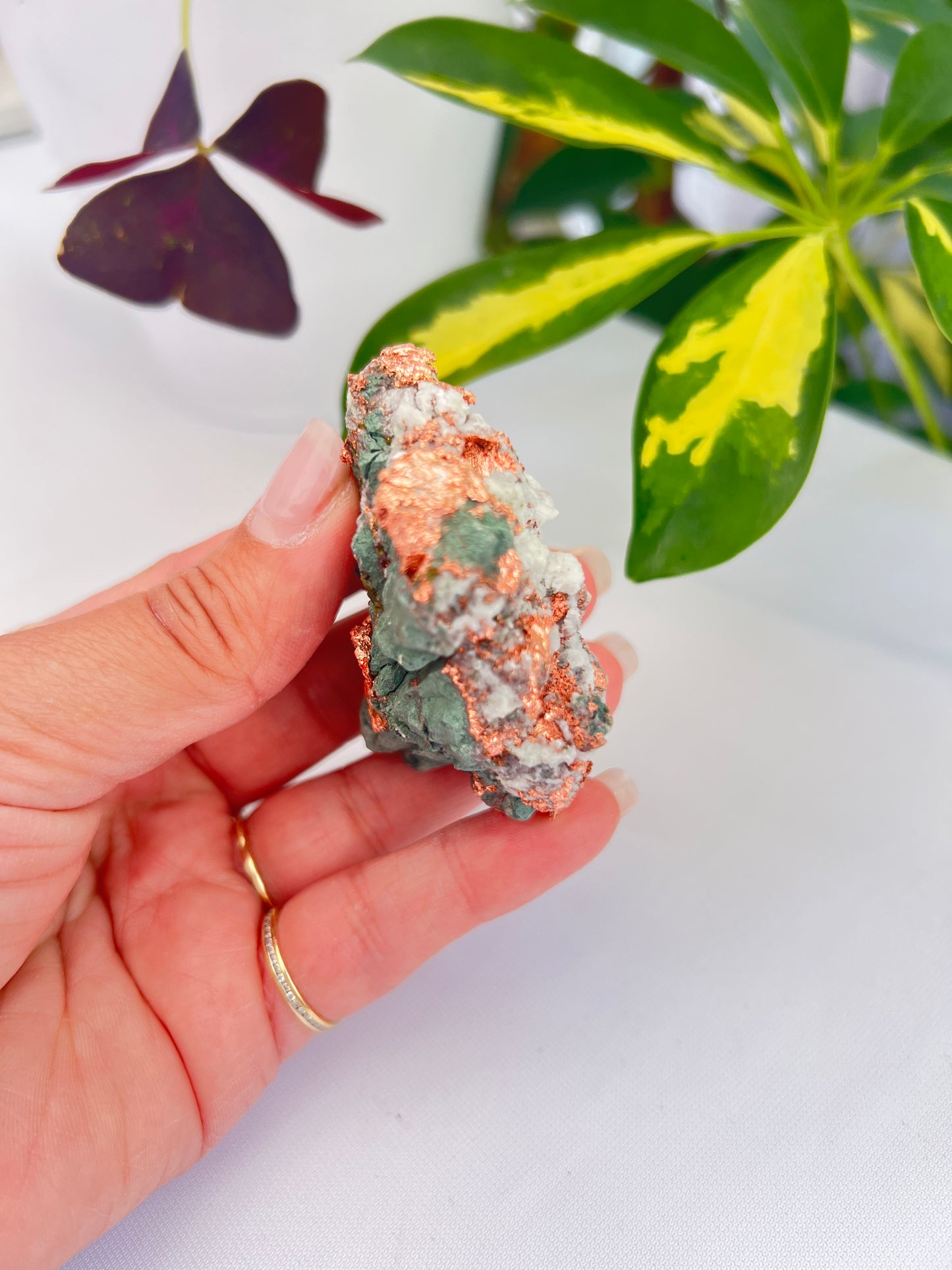 Natural copper in matrix from Michigan 