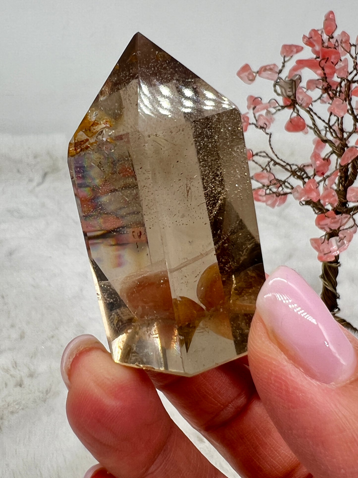 Natural Smokey Citrine Point