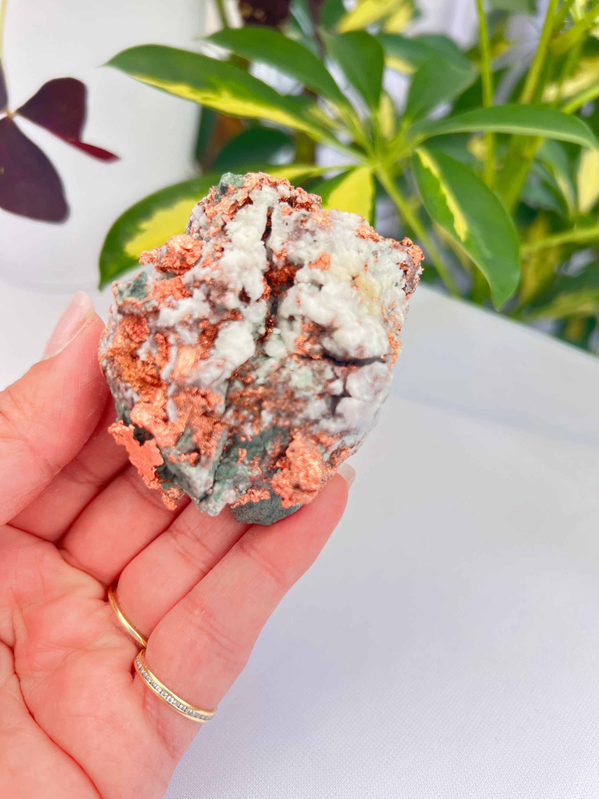 Natural copper in matrix from Michigan 