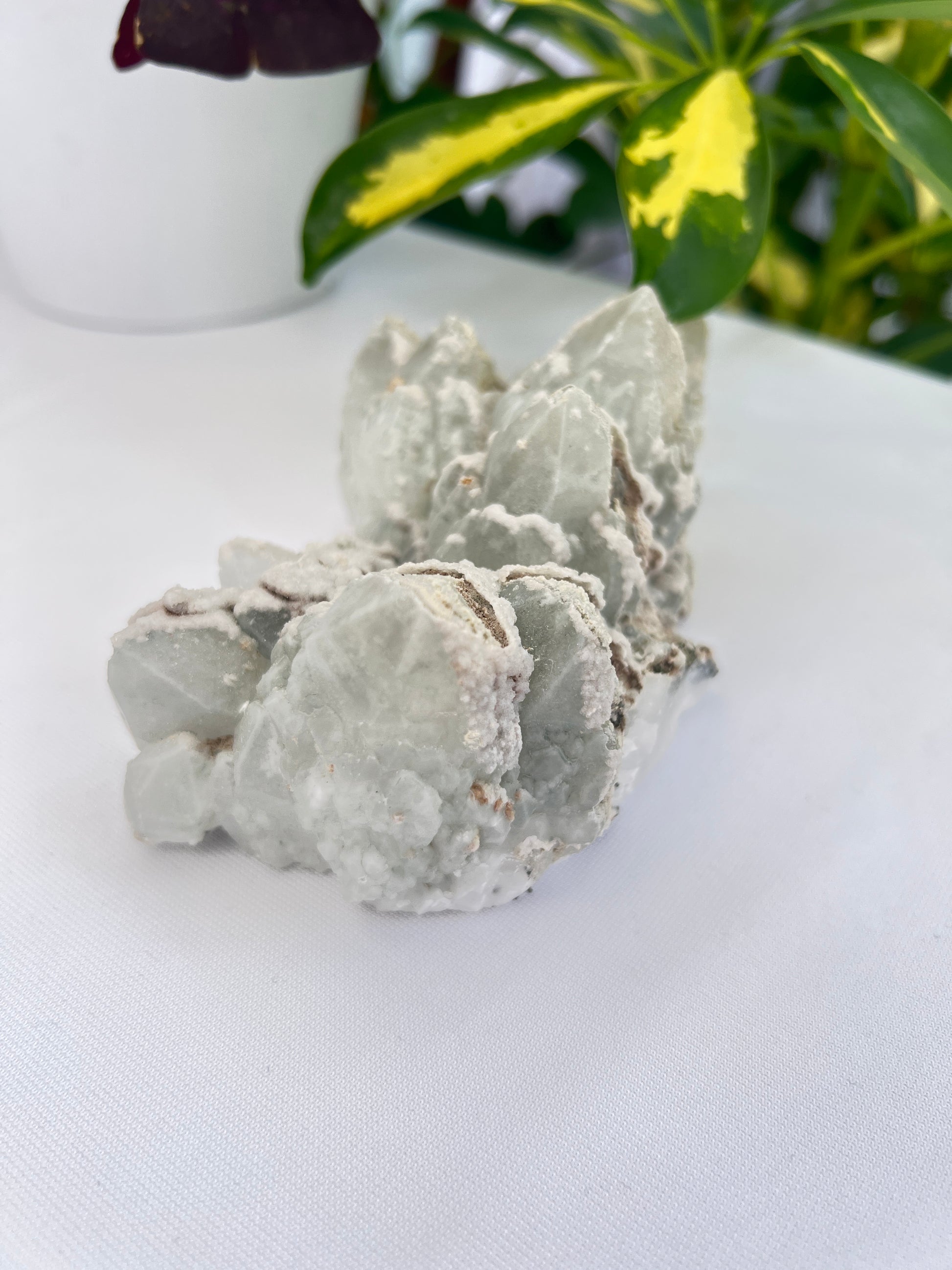 Chlorite Quartz, Pyrite and Calcite Cluster