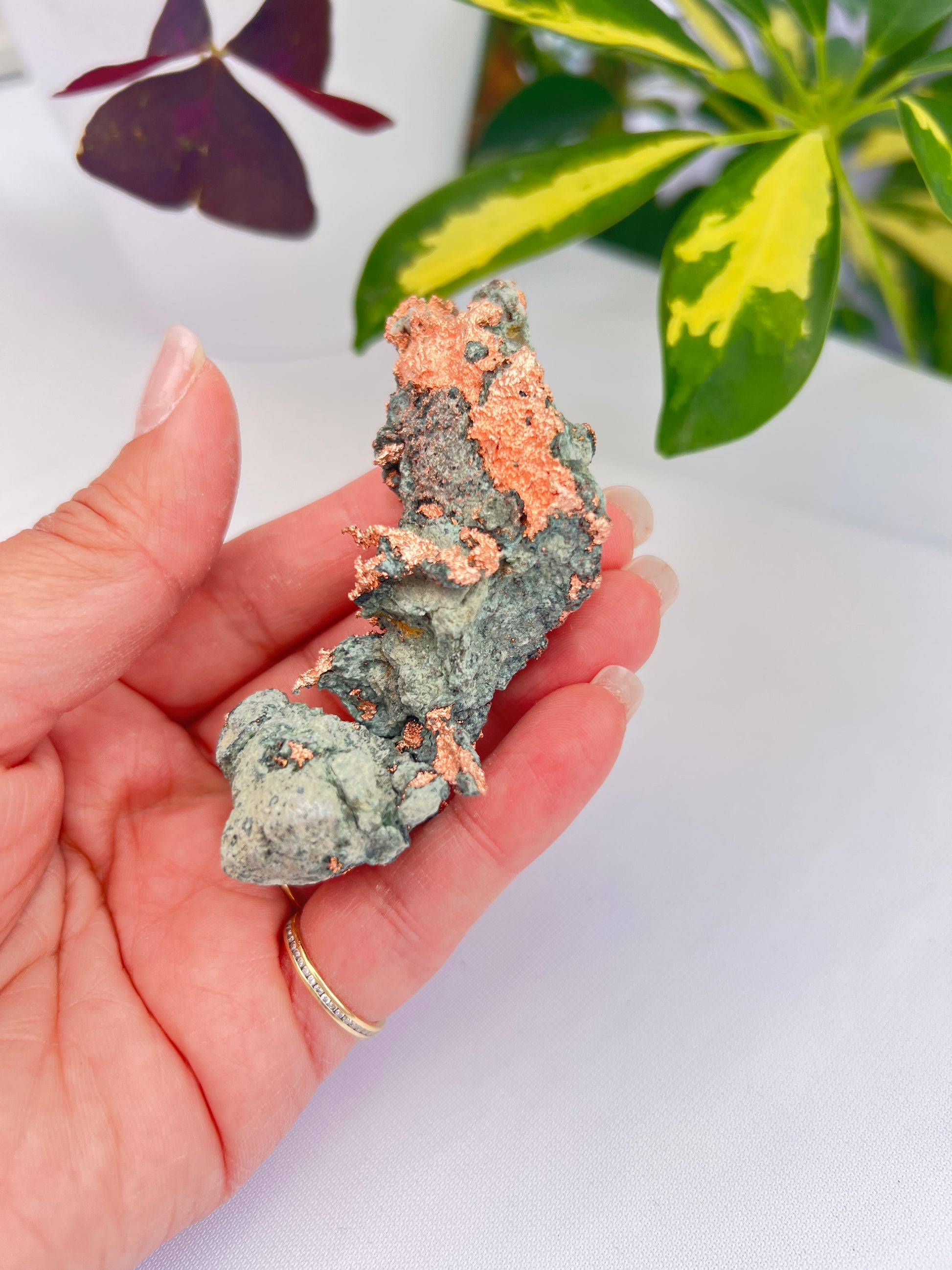 Natural copper in matrix from Michigan 