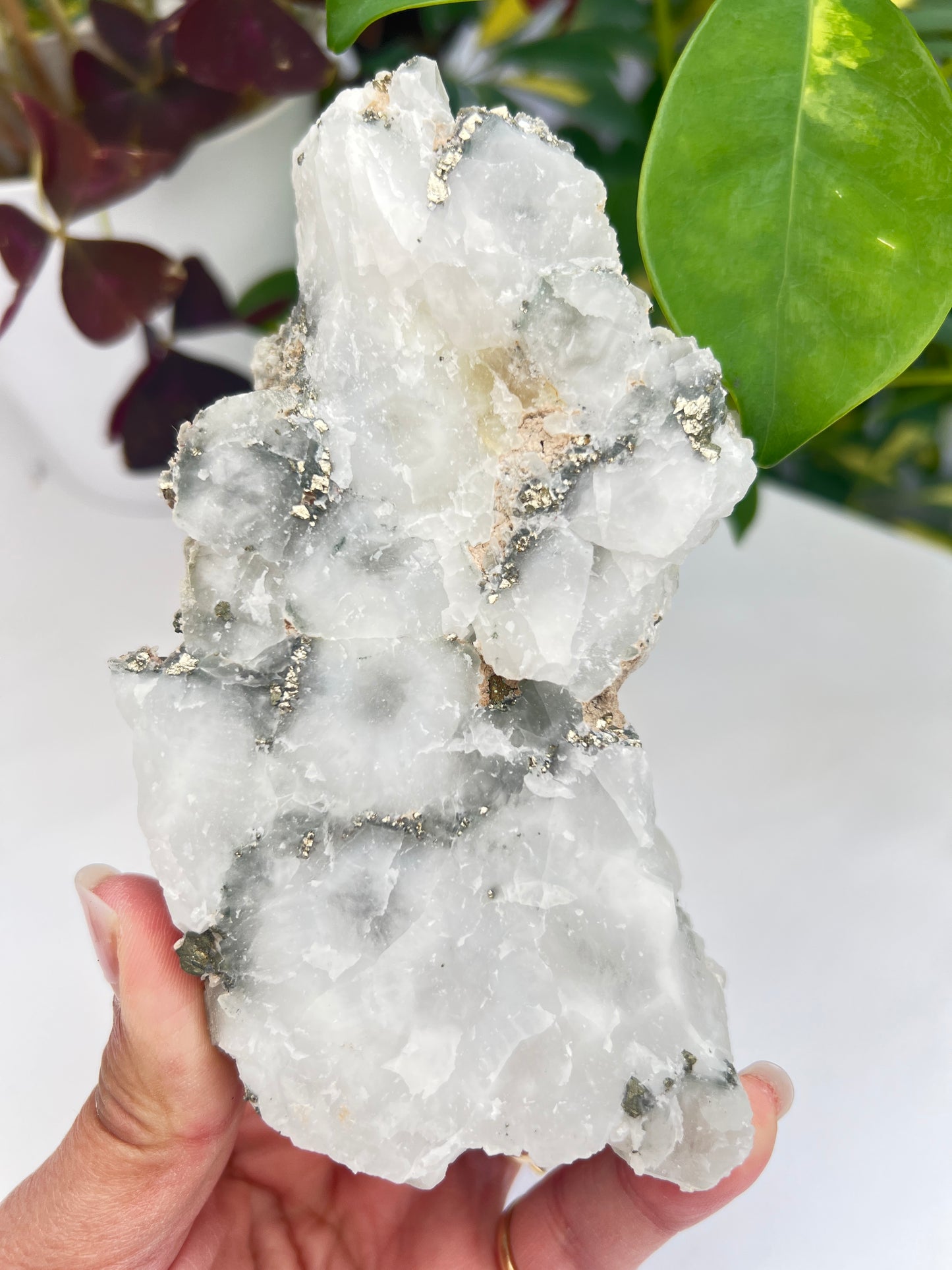 Chlorite Quartz, Pyrite and Calcite Cluster
