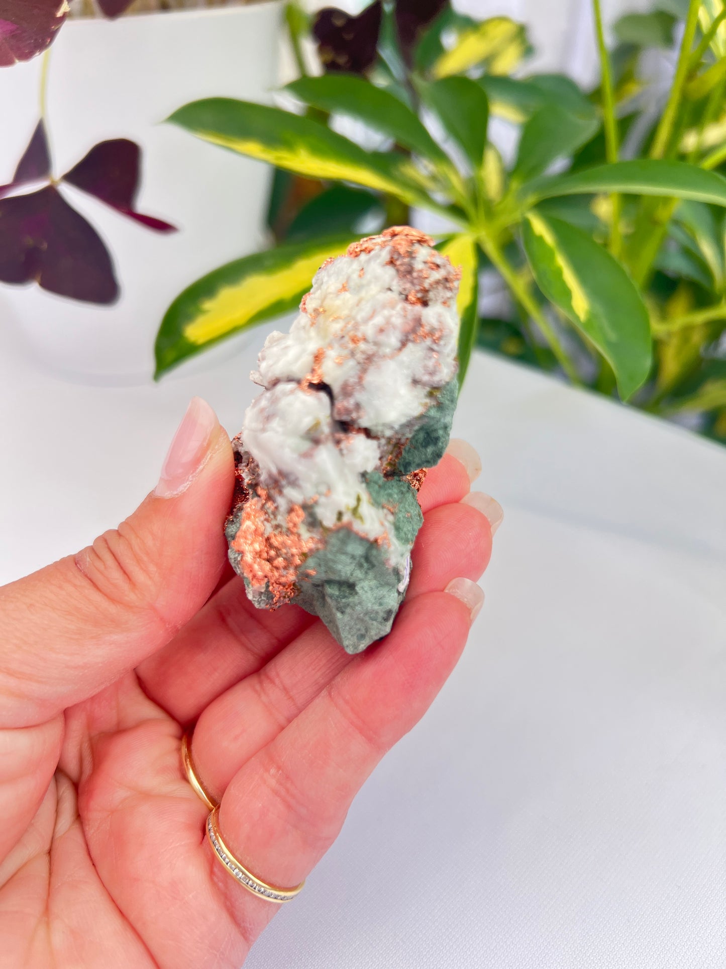 Natural copper in matrix from Michigan 