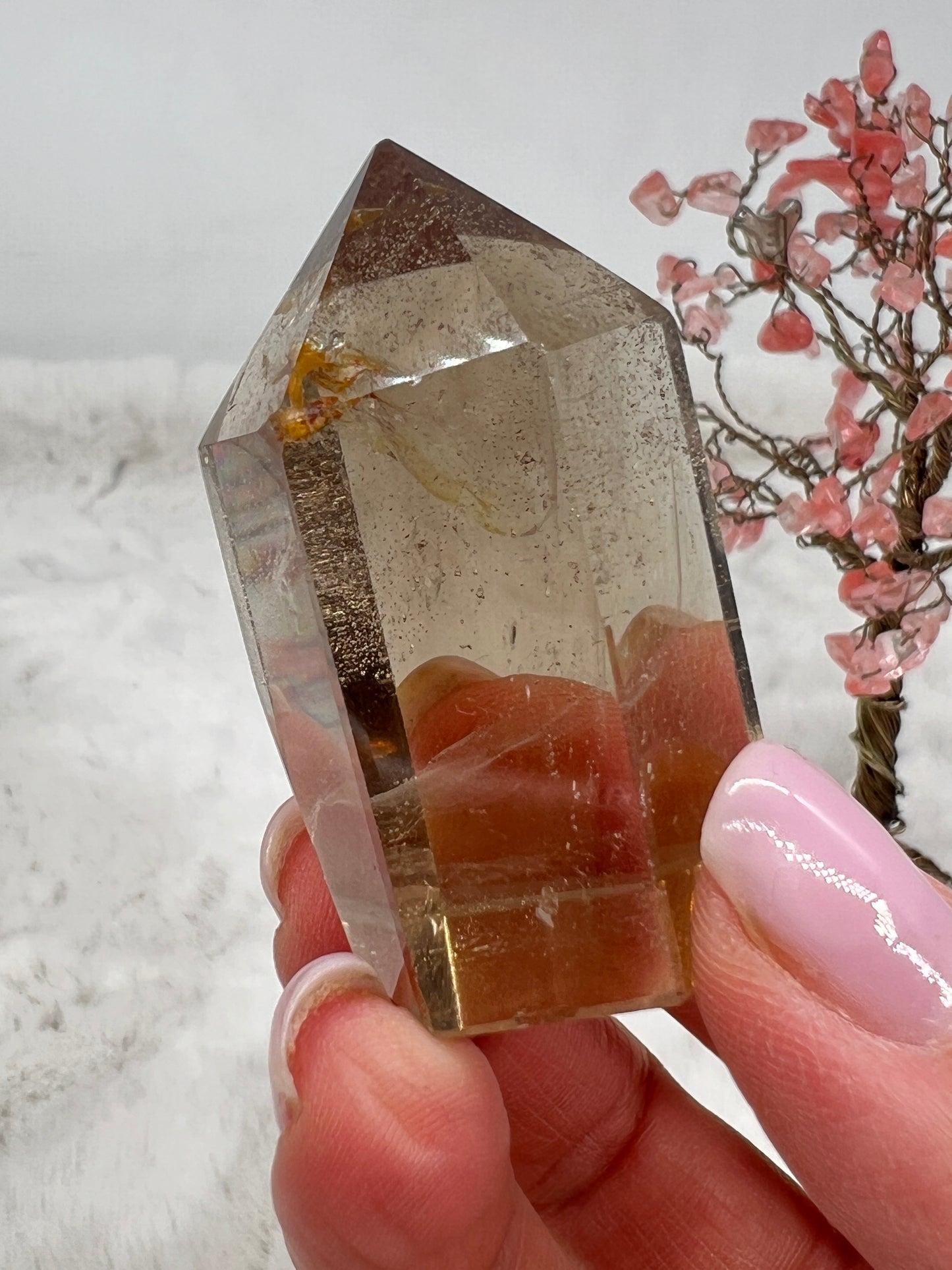 Natural Smokey Citrine Point