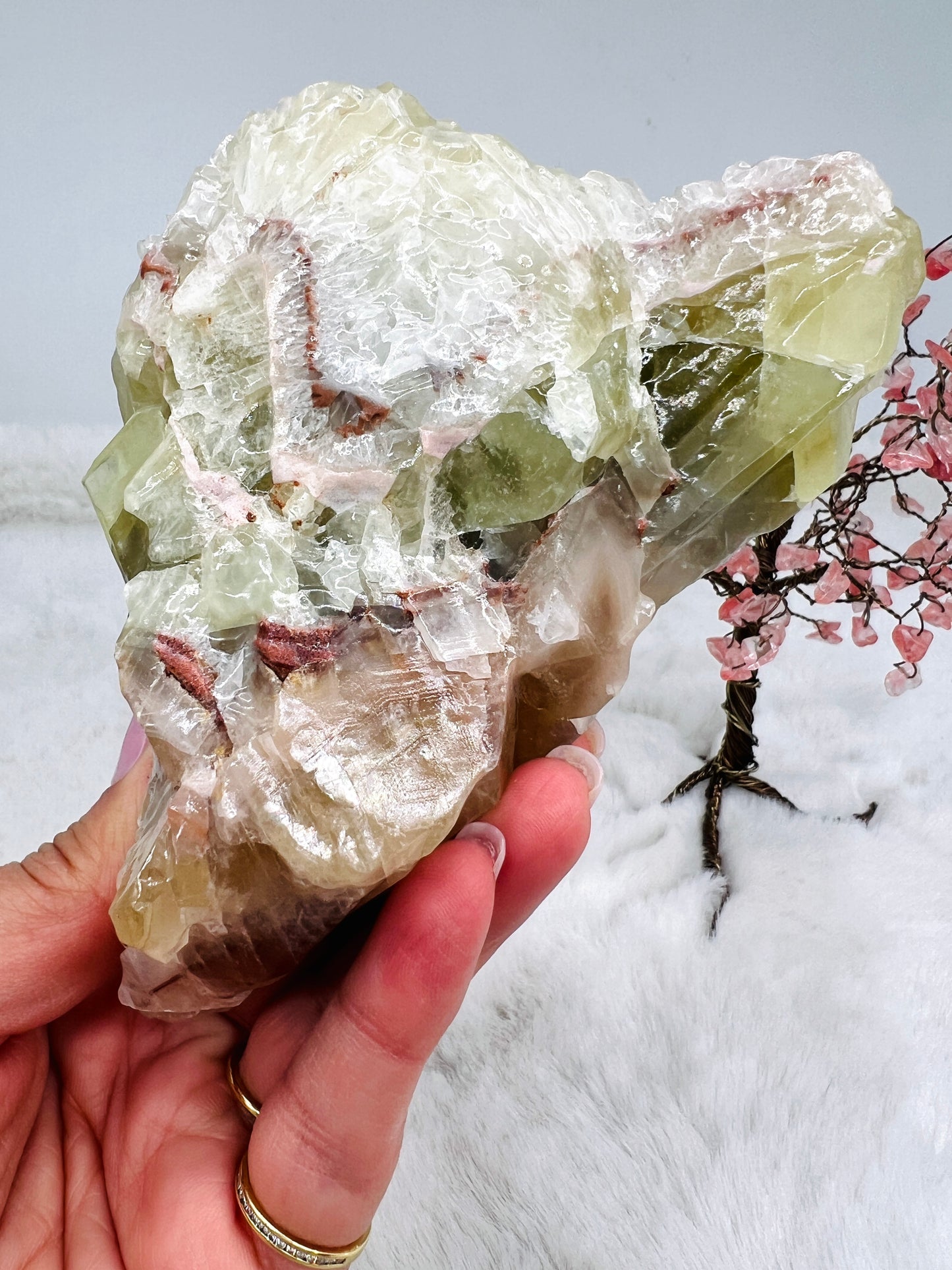 Green and Orange Calcite