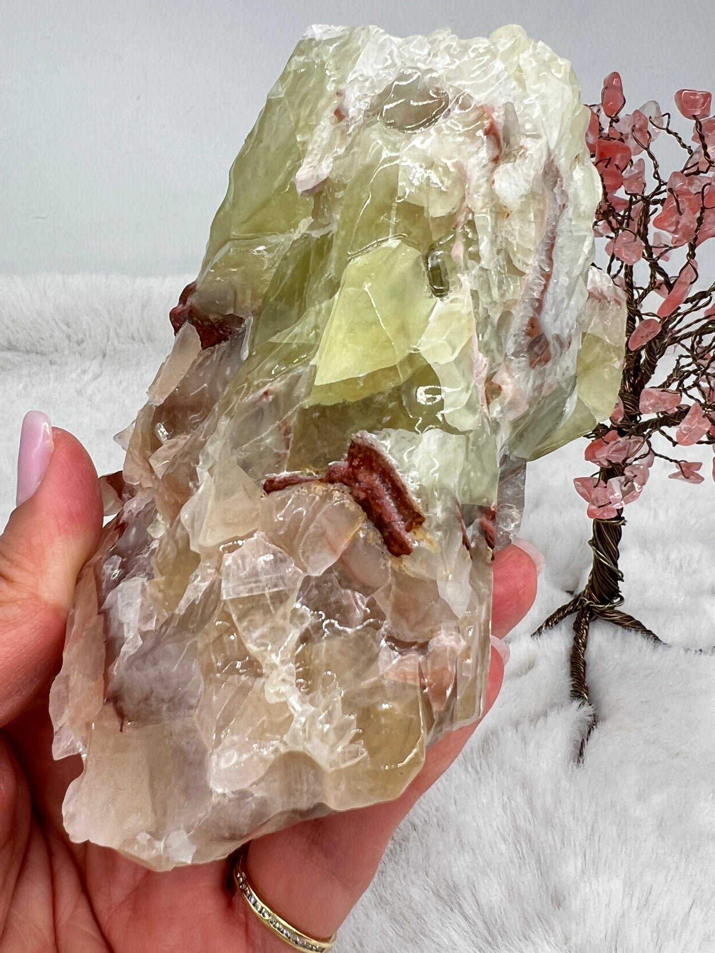 Green and Orange Calcite