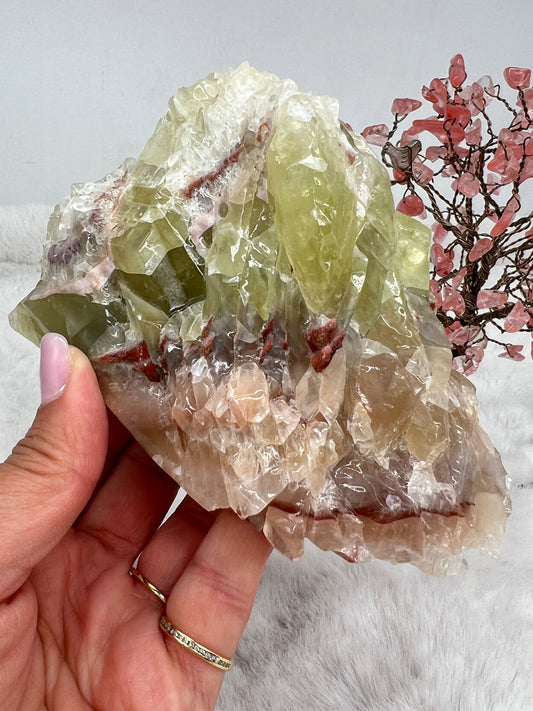 Green and Orange Calcite