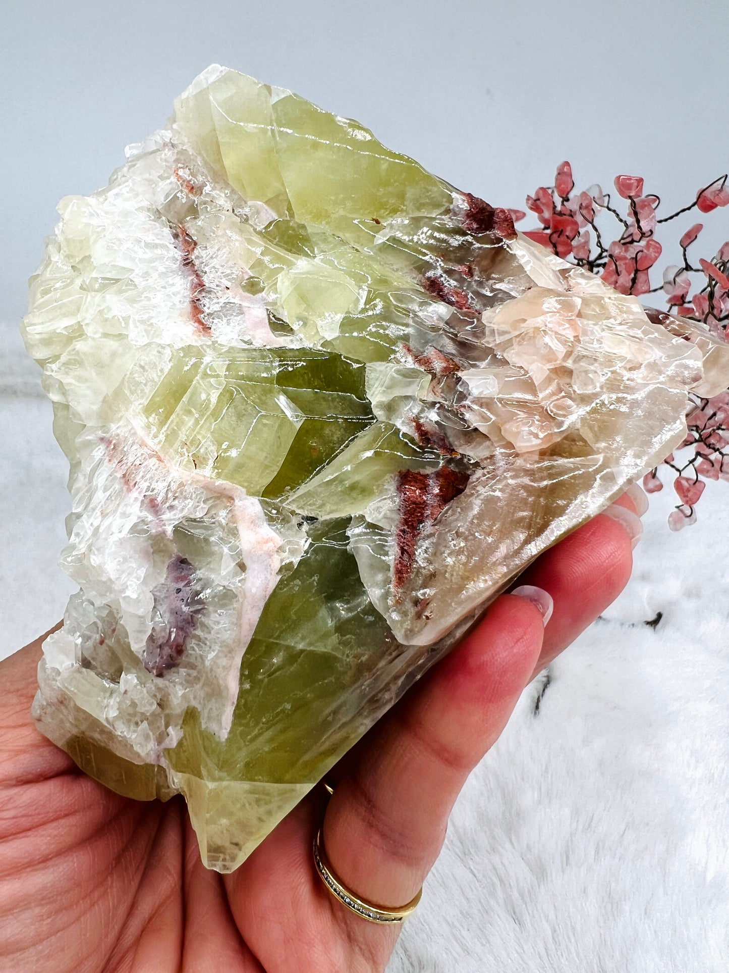 Green and Orange Calcite