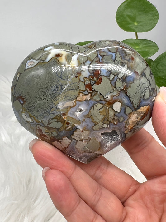 Ocean Jasper Heart