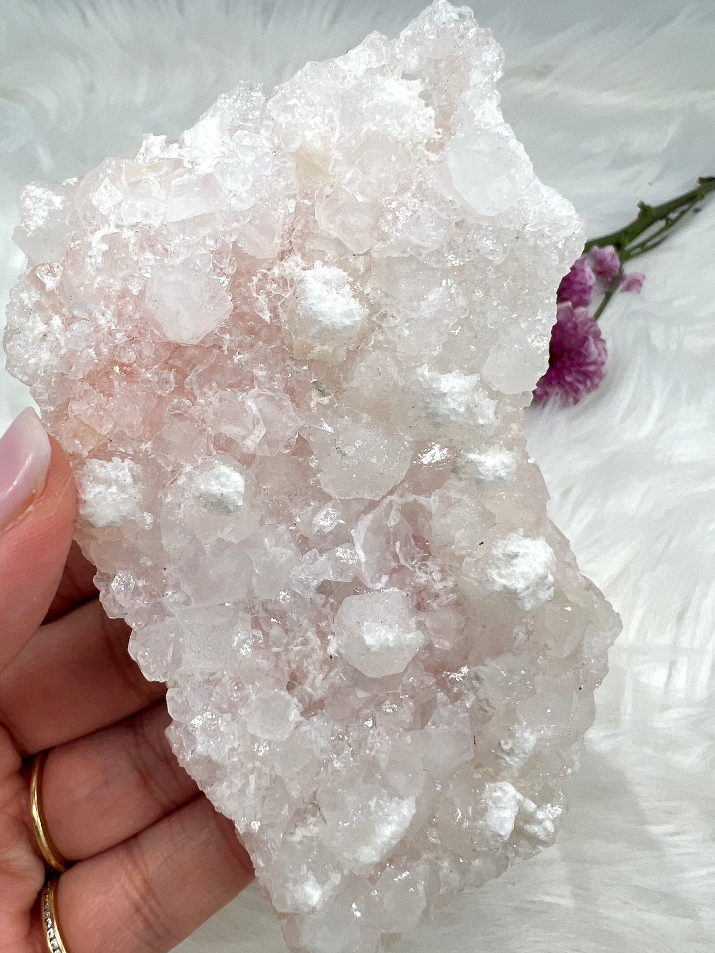 Crystalline Pink Apophyllite