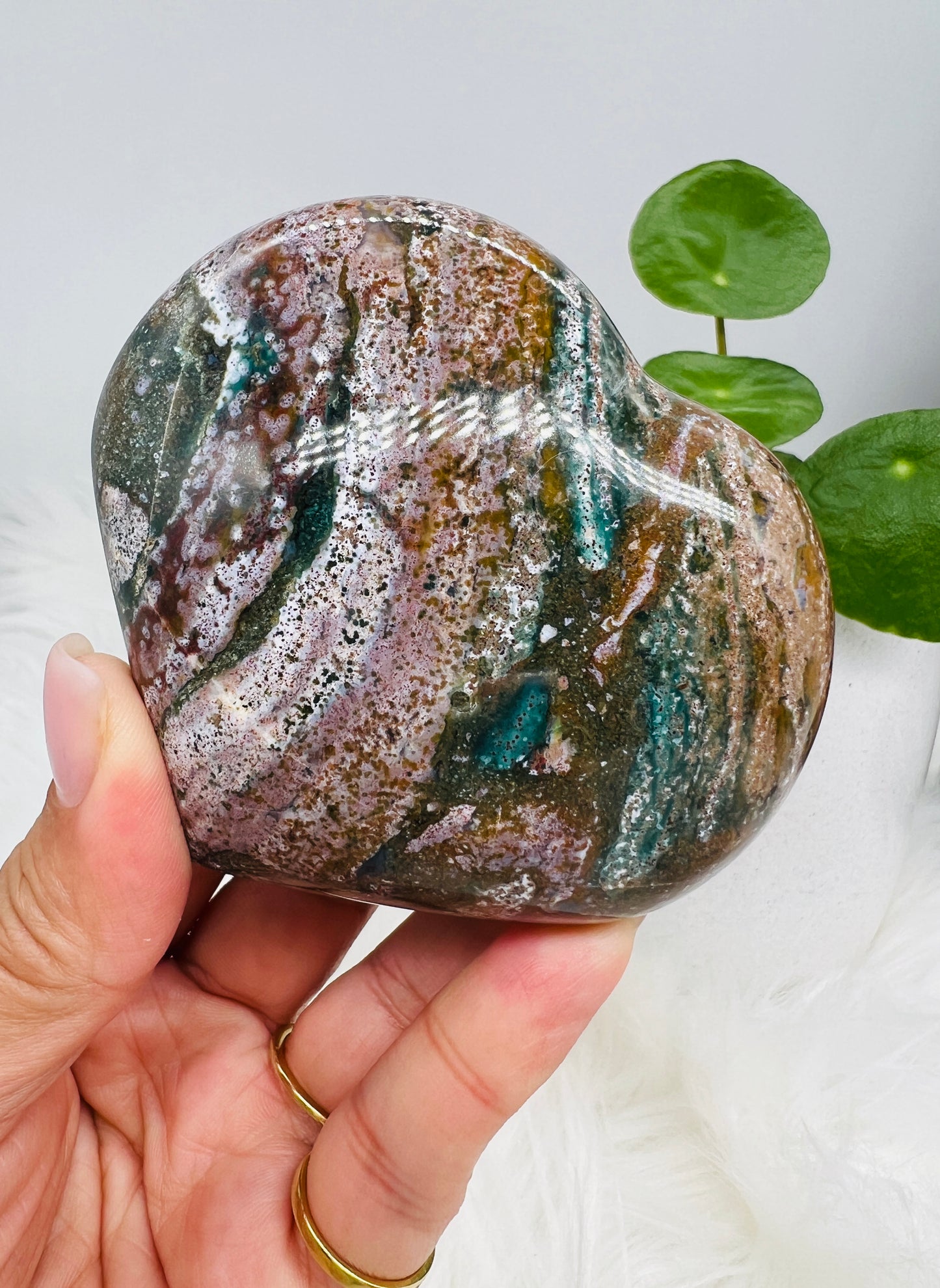 Ocean Jasper Heart