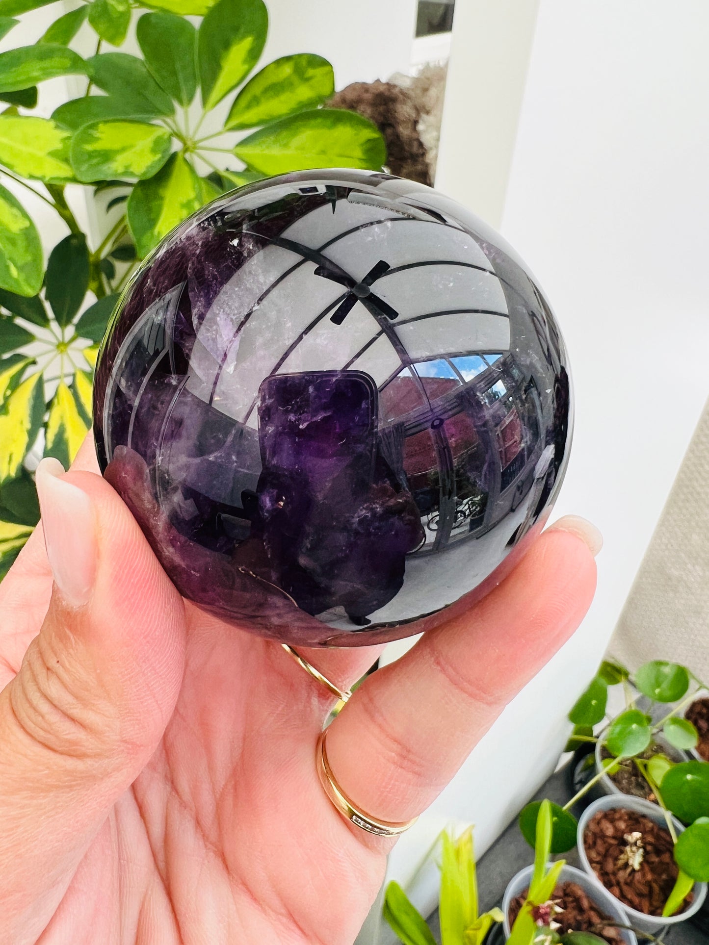 Darkest Amethyst Sphere