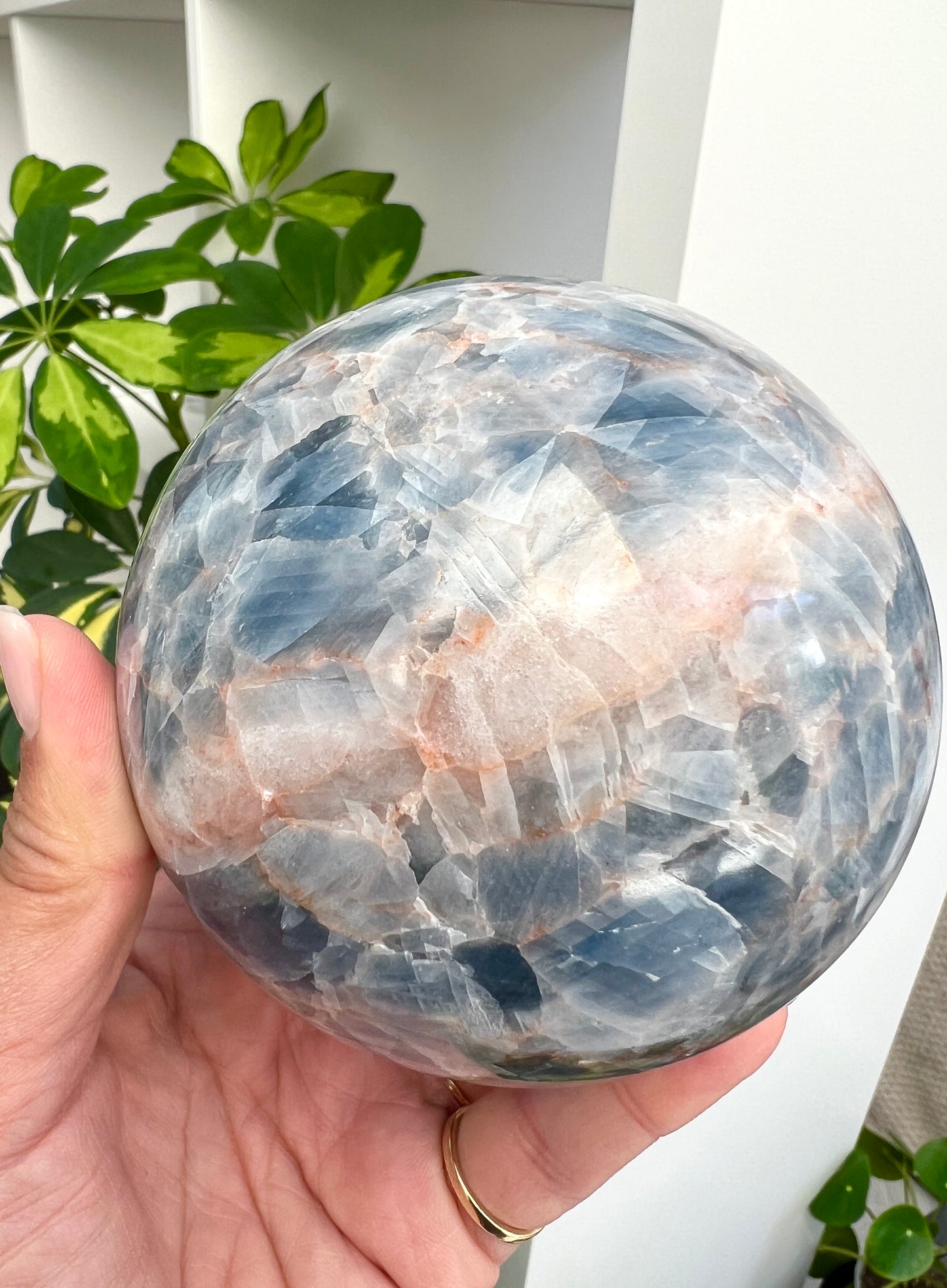 Blue Calcite Sphere