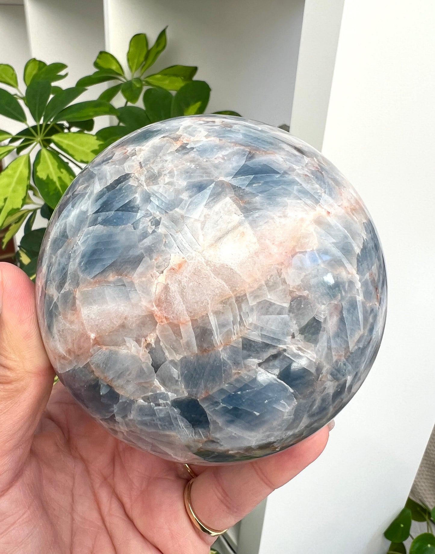 Blue Calcite Sphere