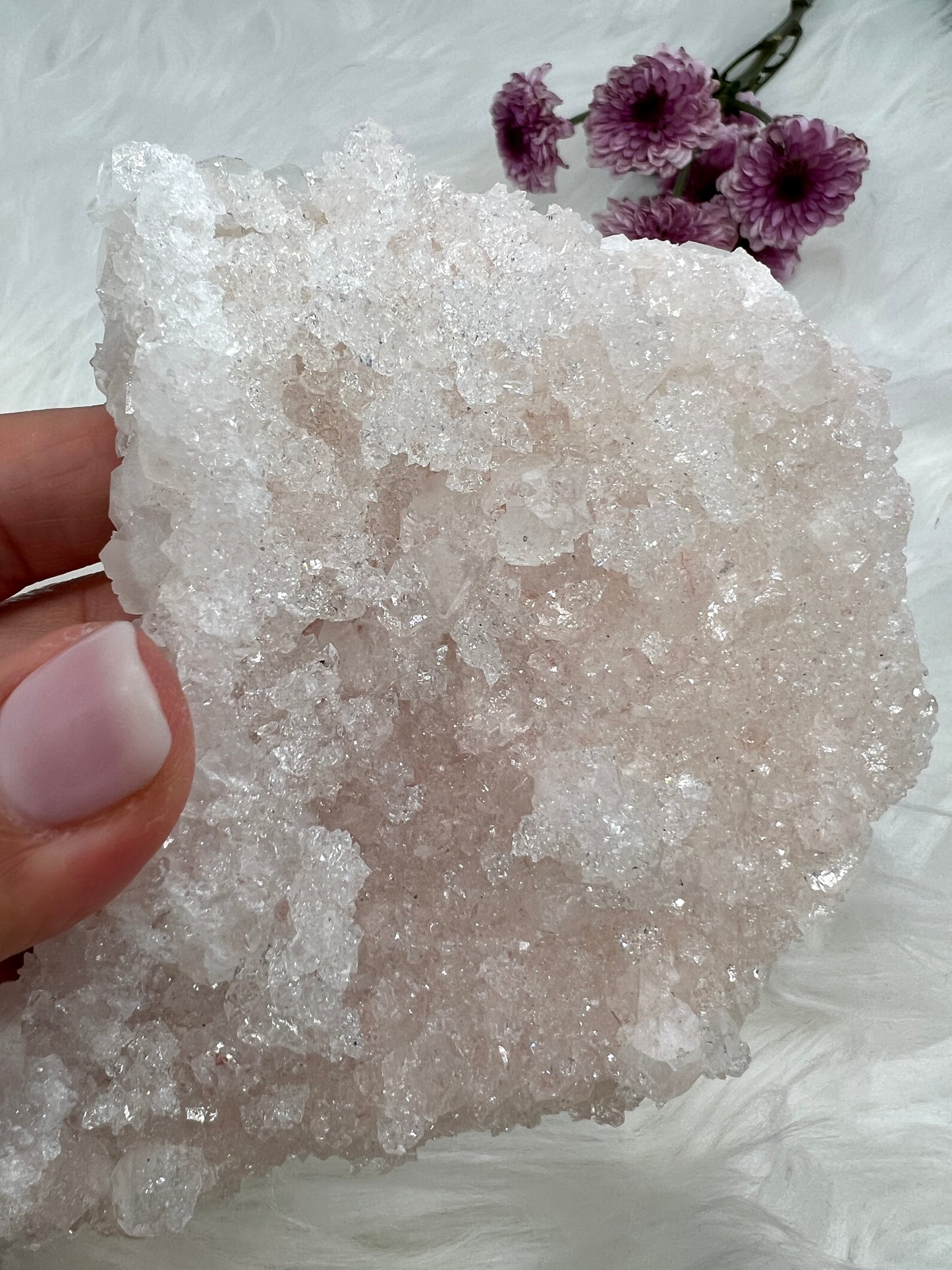 Crystalline Pink Apophyllite