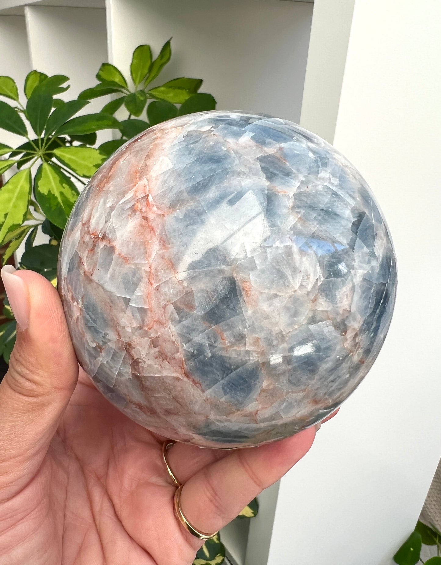 Blue Calcite Sphere