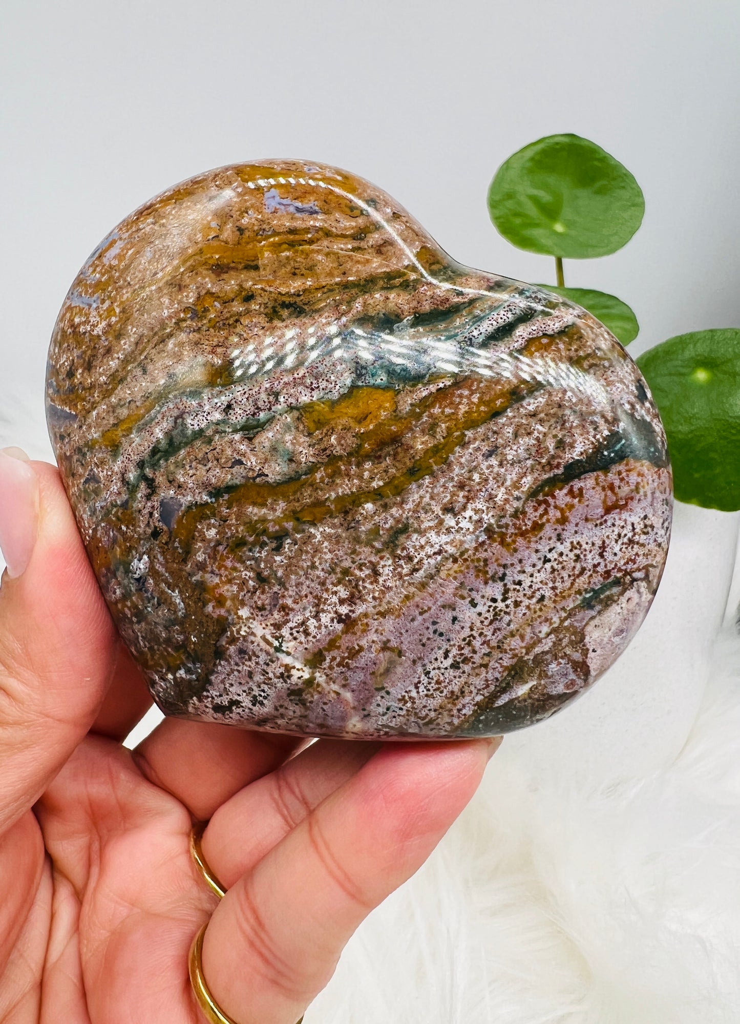 Ocean Jasper Heart