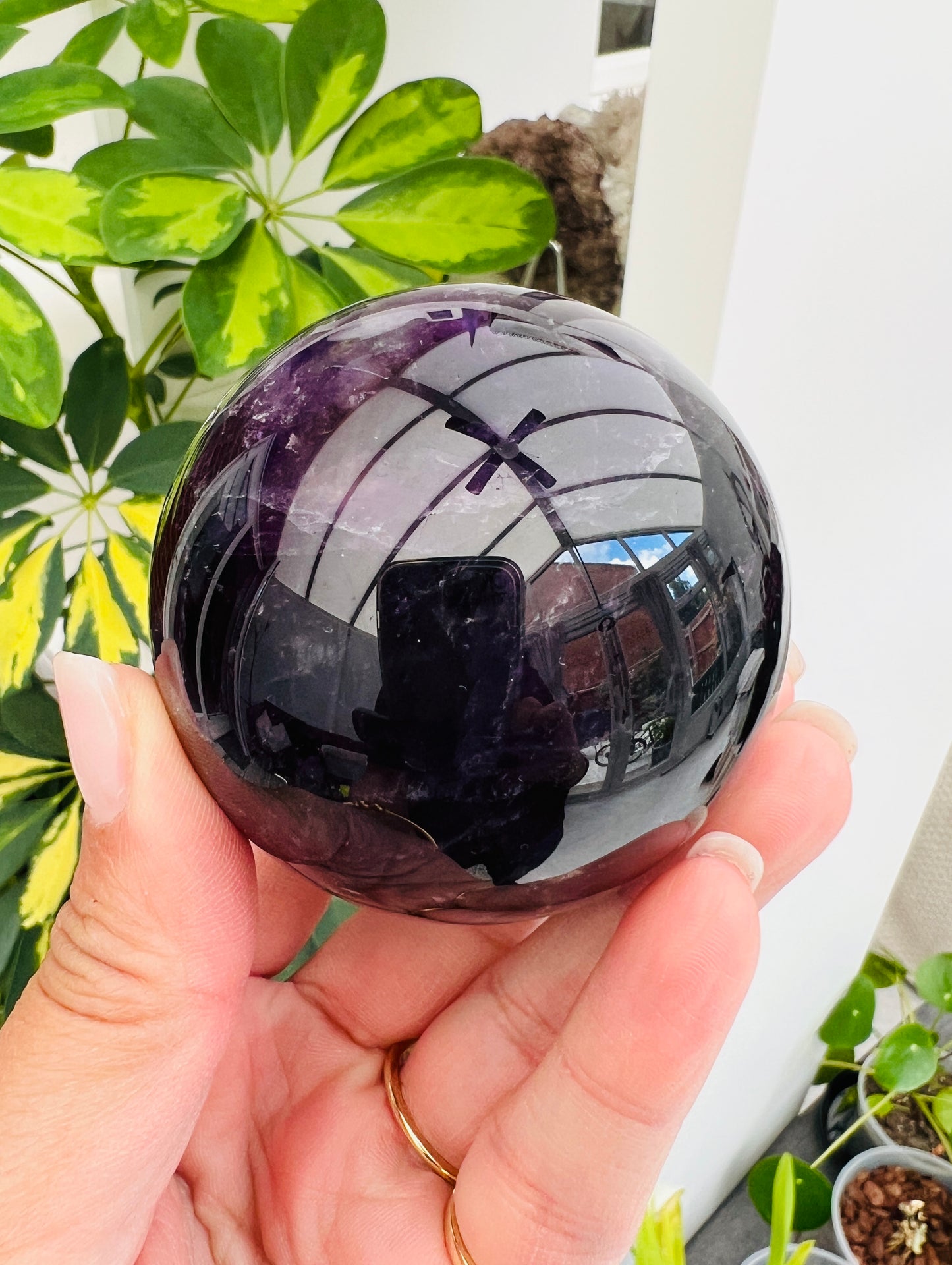 Darkest Amethyst Sphere