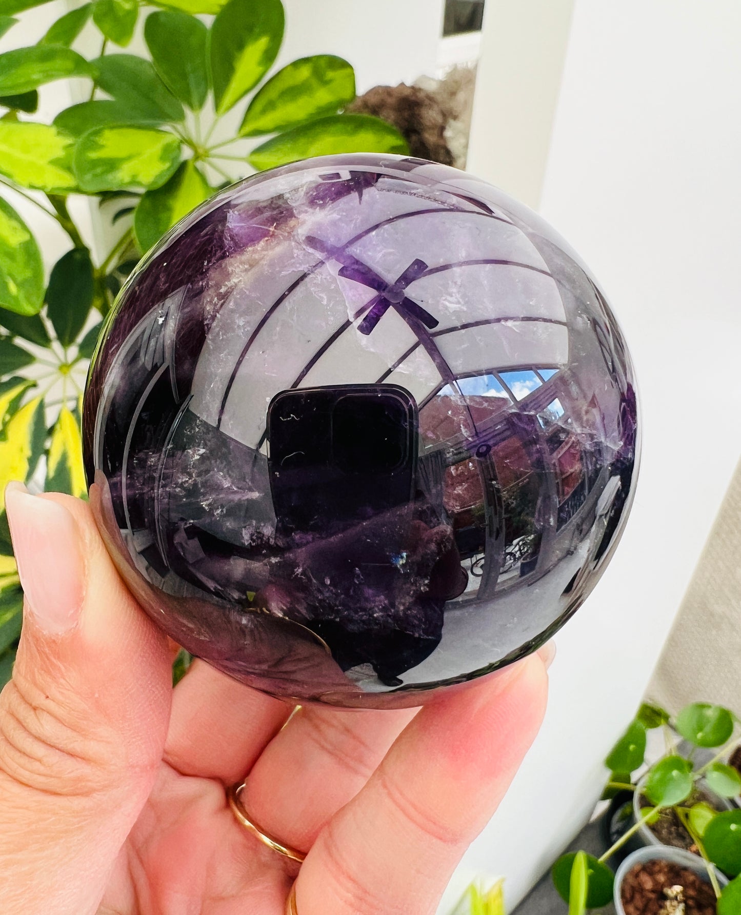 Darkest Amethyst Sphere