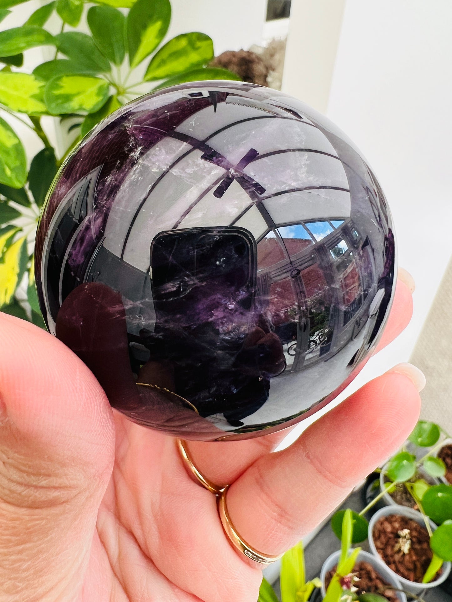 Darkest Amethyst Sphere