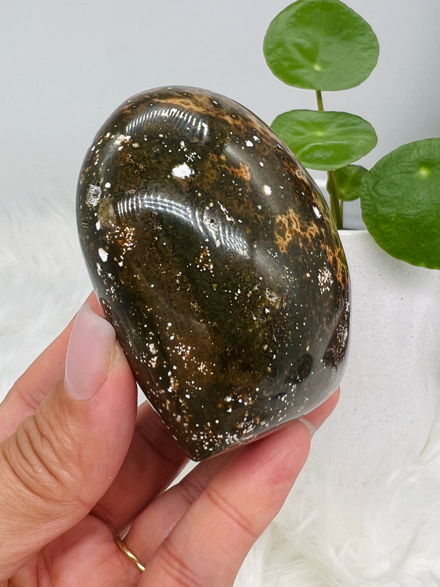 Ocean Jasper Heart