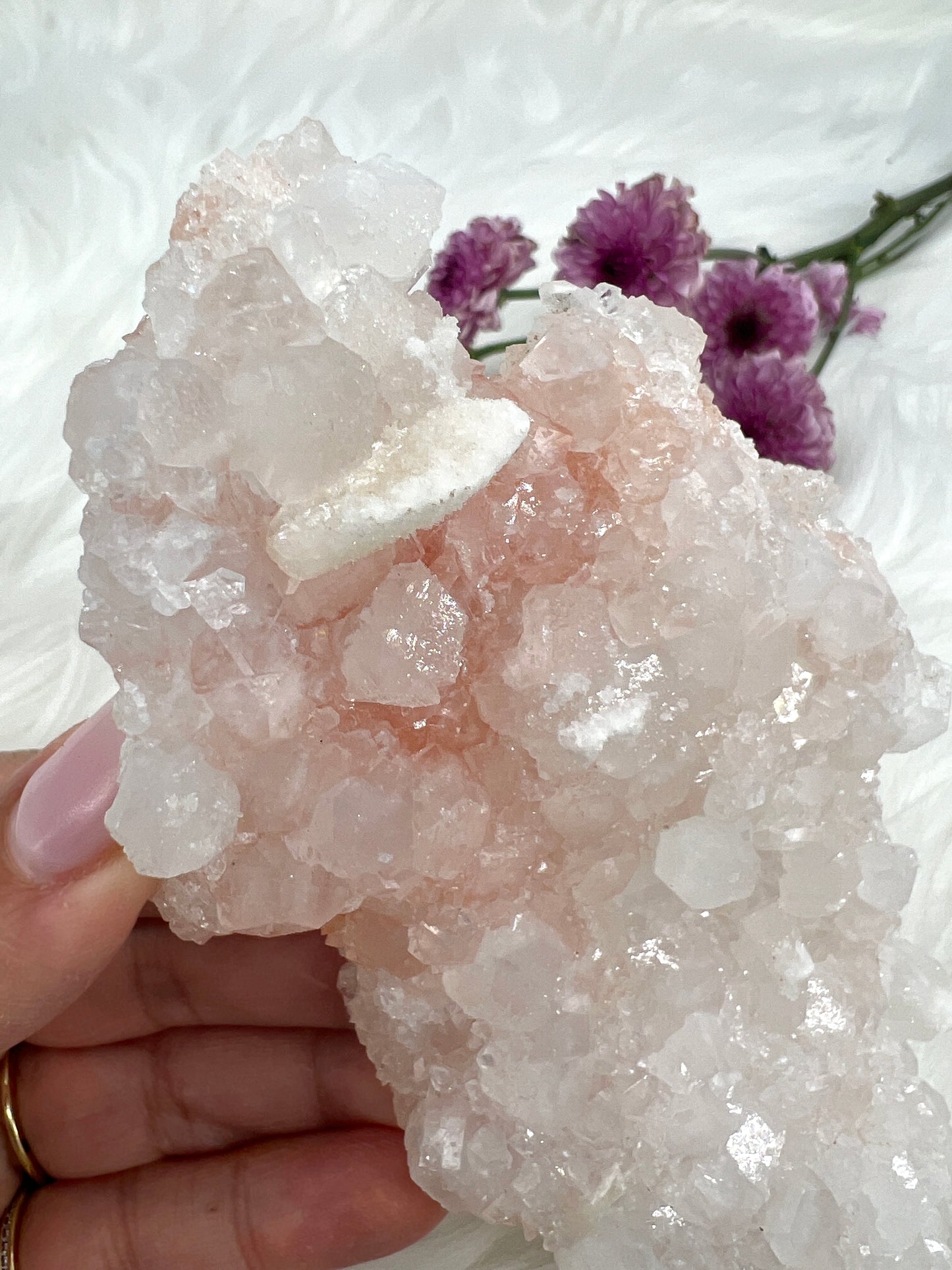 Crystalline Pink Apophyllite