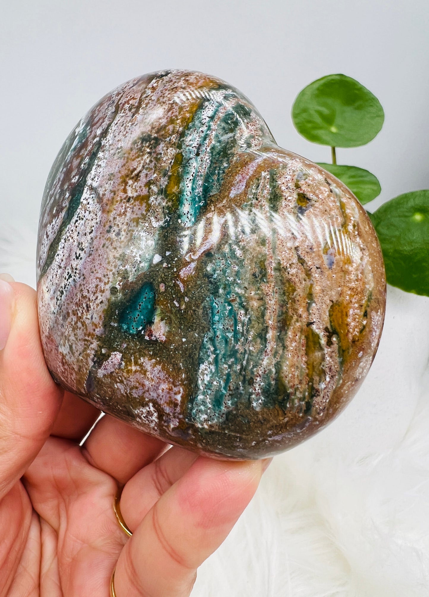 Ocean Jasper Heart