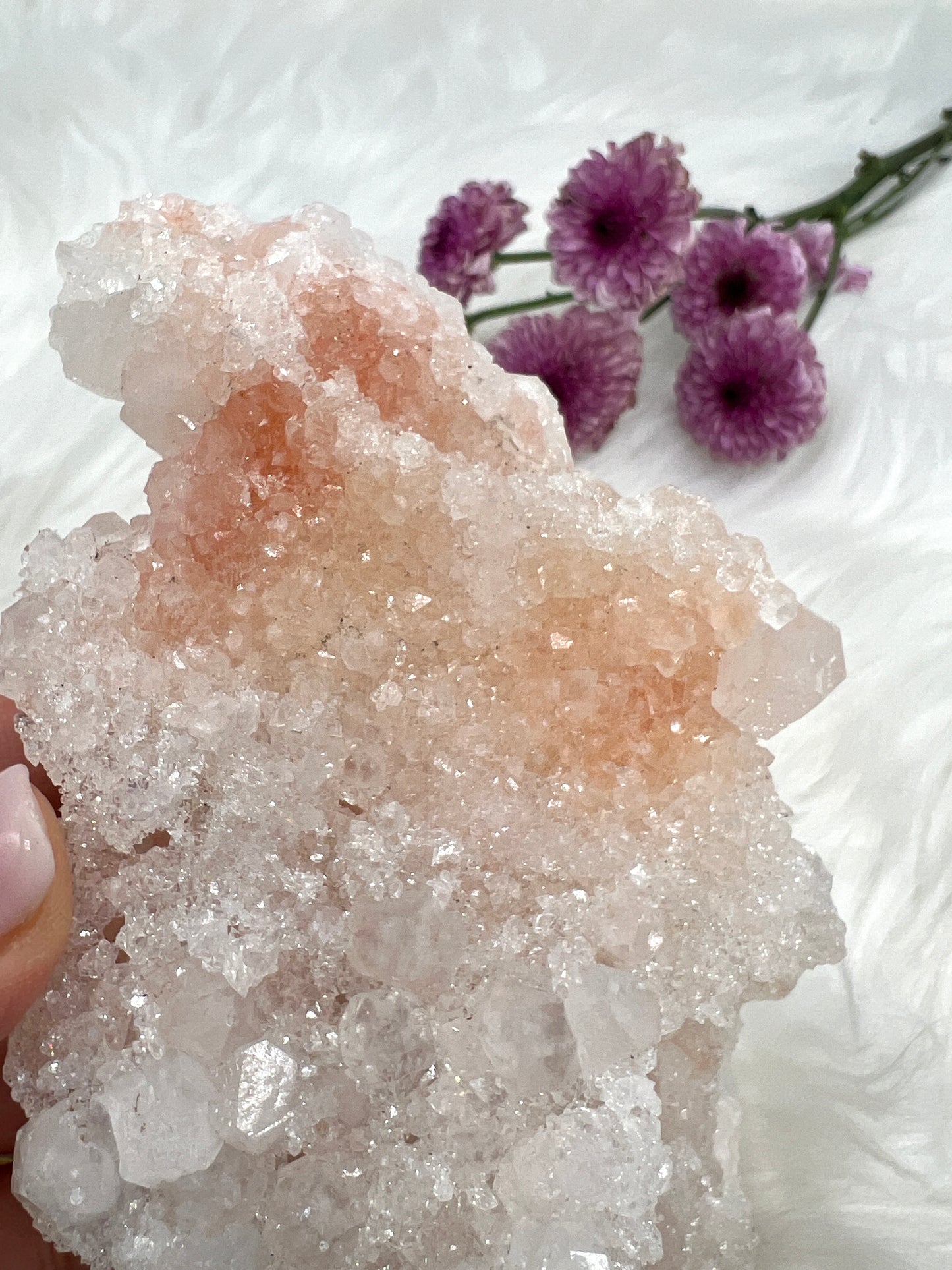 Crystalline Pink Apophyllite