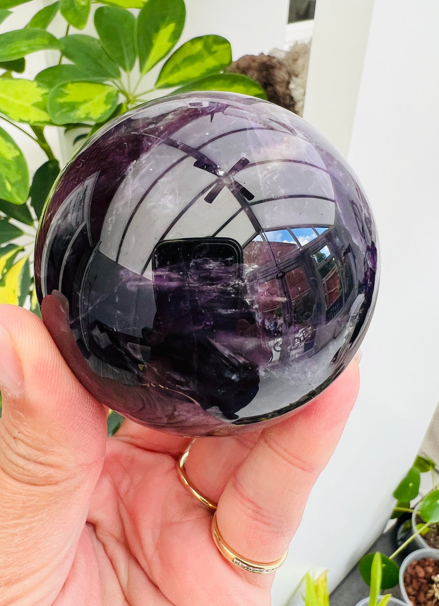 Darkest Amethyst Sphere