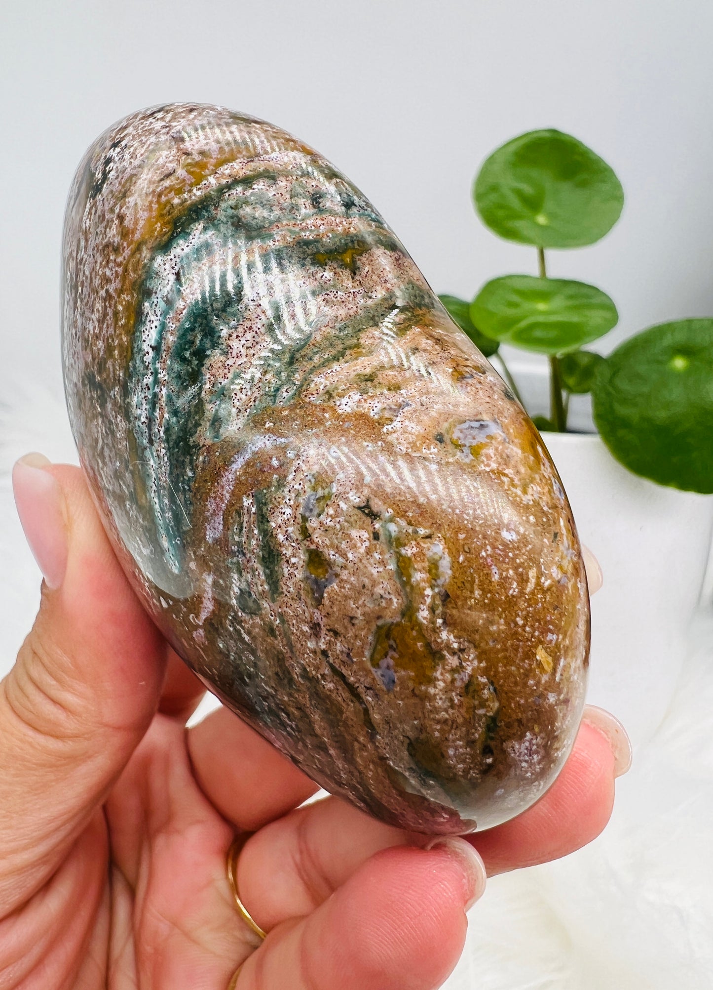 Ocean Jasper Heart