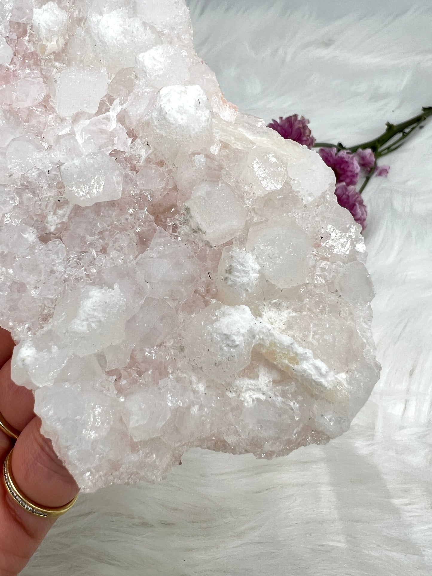 Crystalline Pink Apophyllite