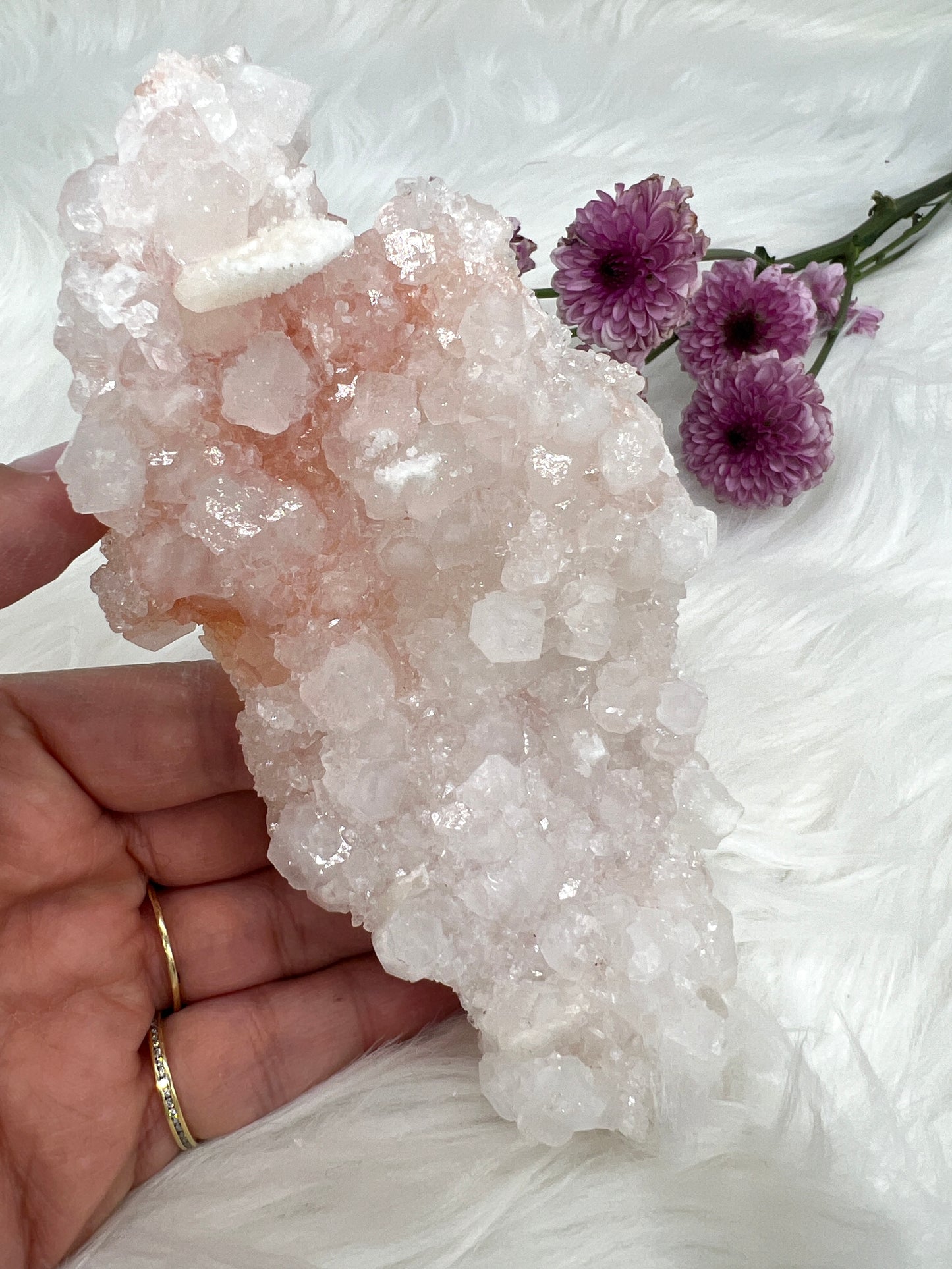 Crystalline Pink Apophyllite