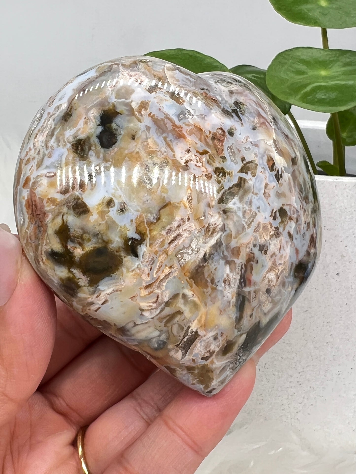 Ocean Jasper Heart