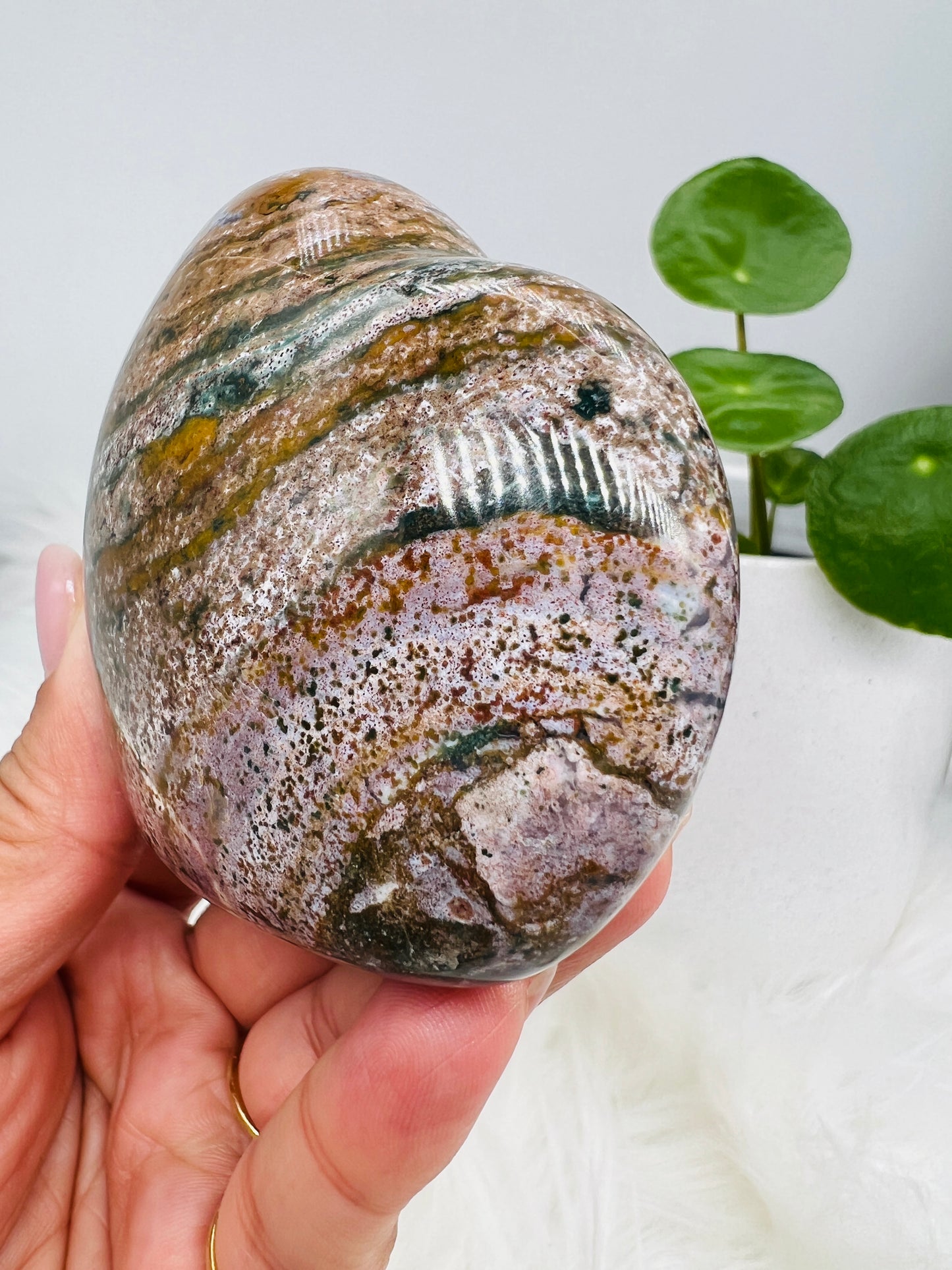 Ocean Jasper Heart